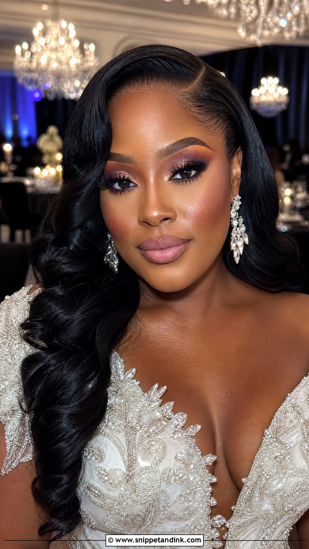 Full Glam Wedding Makeup For Green Eyes - Snippet and Ink - 25 Wedding Day Makeup for Bride Green Eyes