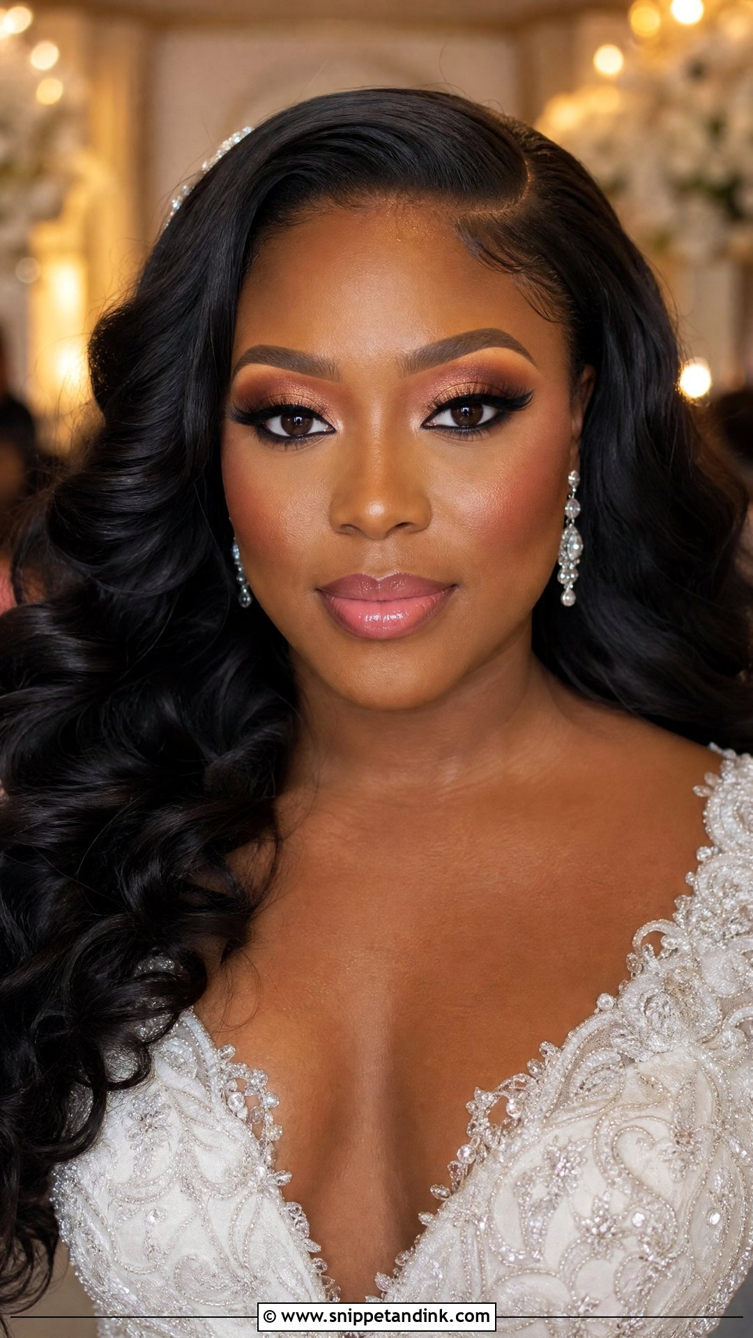 Full Glam Wedding Makeup For Green Eyes - Snippet and Ink - 30 Wedding Makeup for Green Eyes