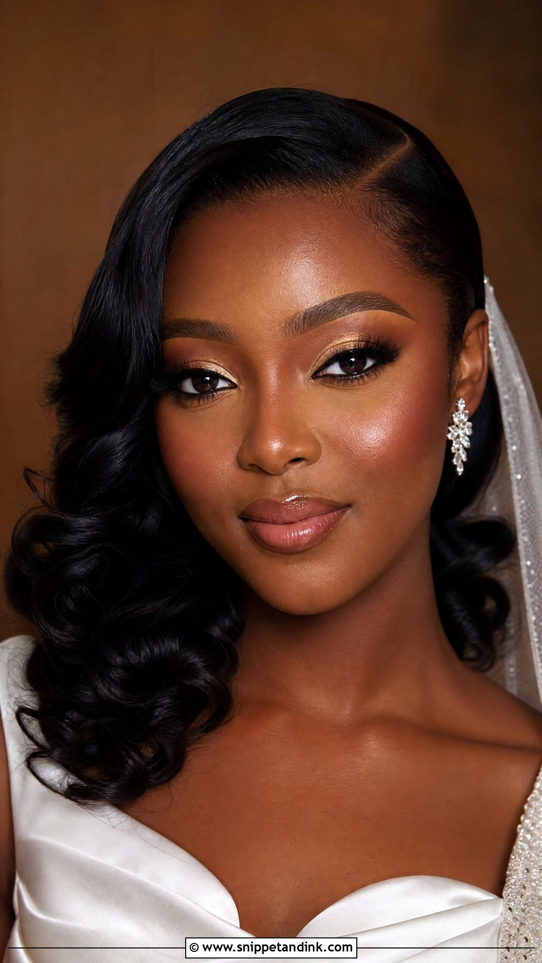 Full Glam Wedding Makeup With Brown Eyes - Snippet and Ink - 30 Full Glam Wedding Makeup Ideas
