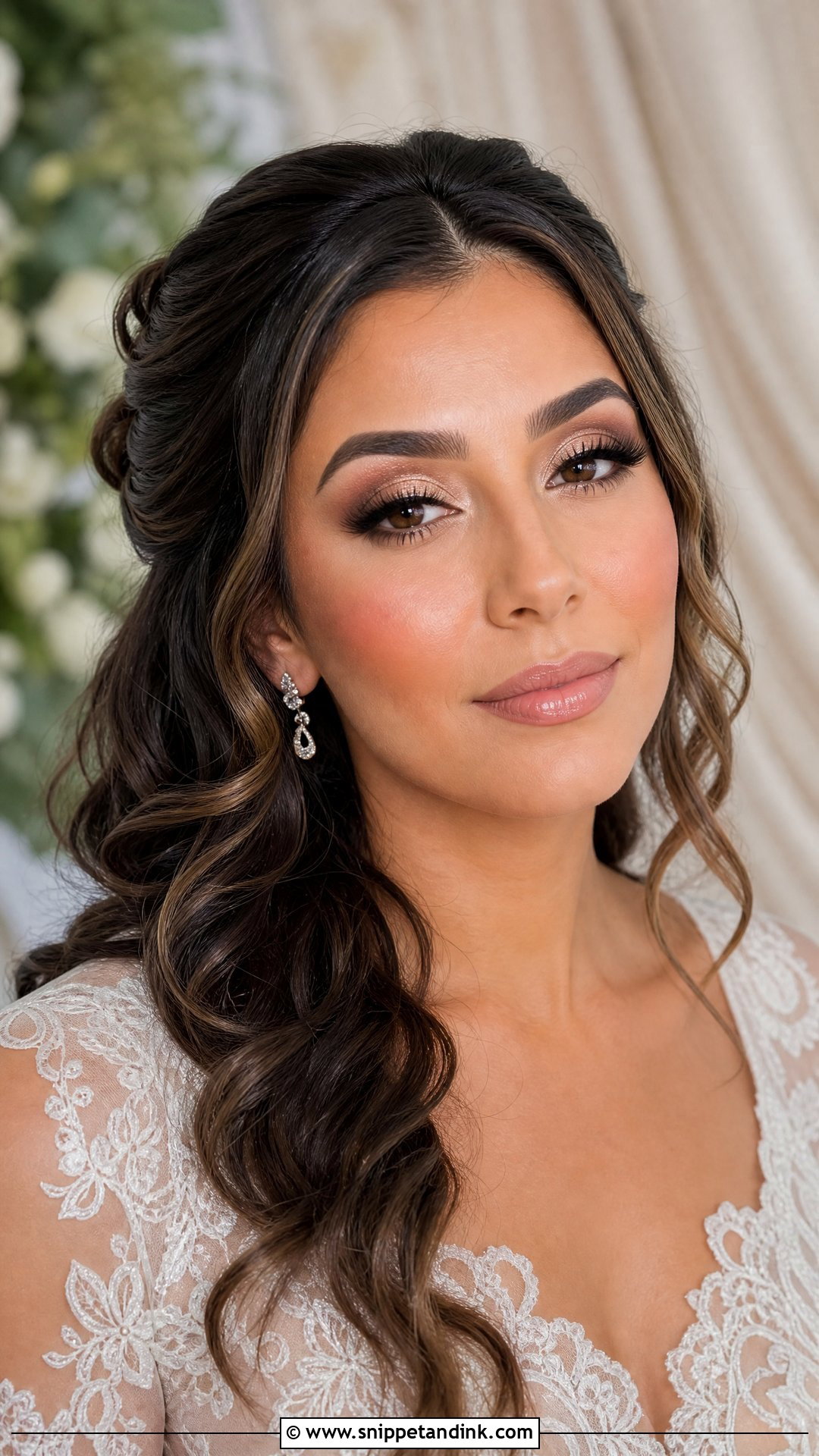 Full Glam Wedding Makeup With Champagne Eyes - Snippet and Ink - 20 Full Glam Makeup Looks Wedding