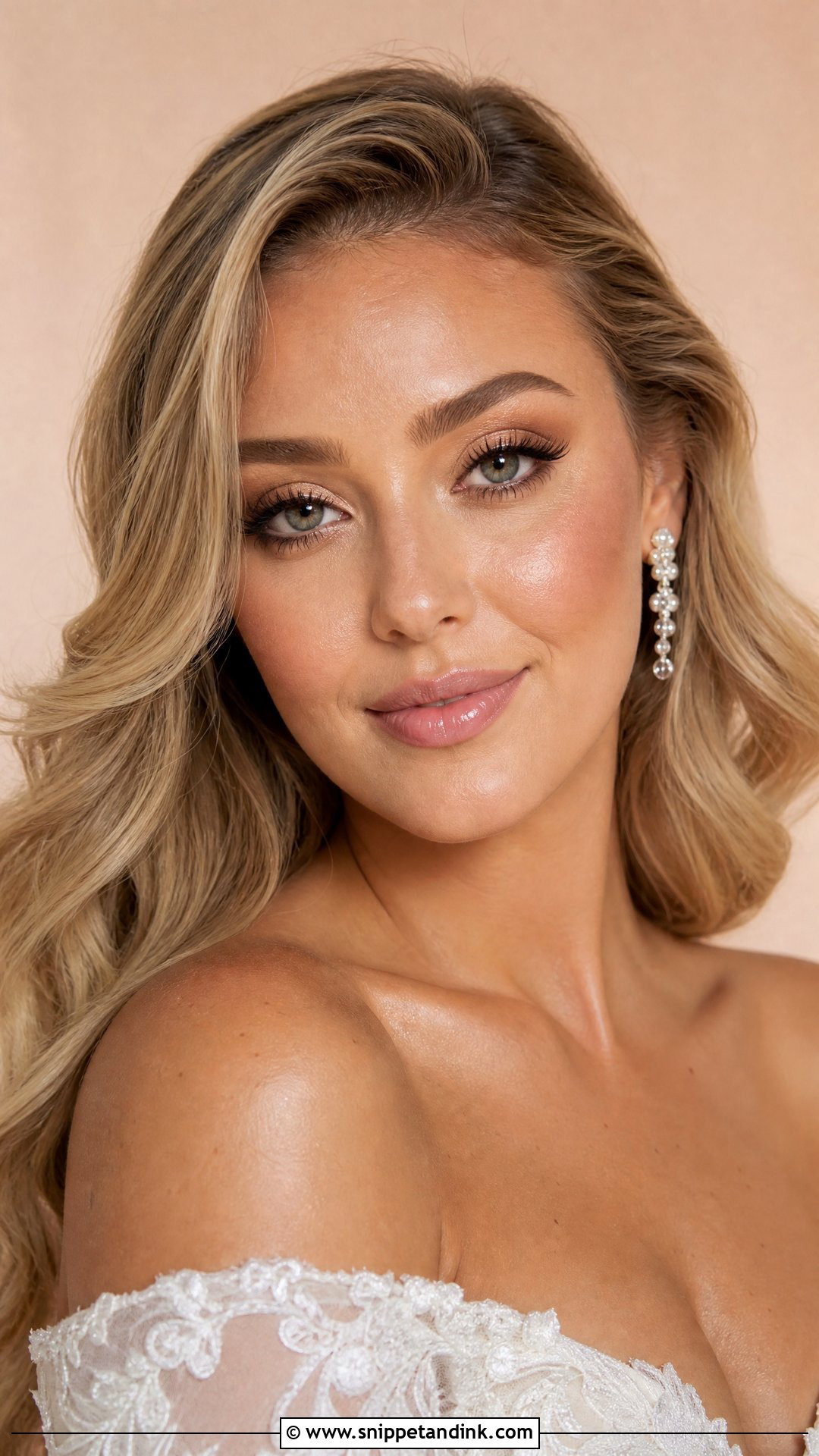 Full Glam Wedding Makeup With Dewy Skin - Snippet and Ink - 30 Full Glam Wedding Makeup Ideas