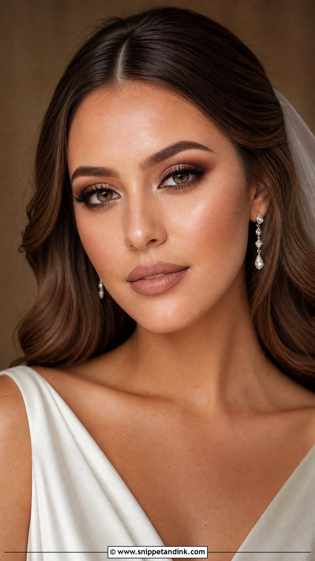 Full Glam Wedding Makeup With Latte Eyes - Snippet and Ink - 30 Full Glam Wedding Makeup Ideas