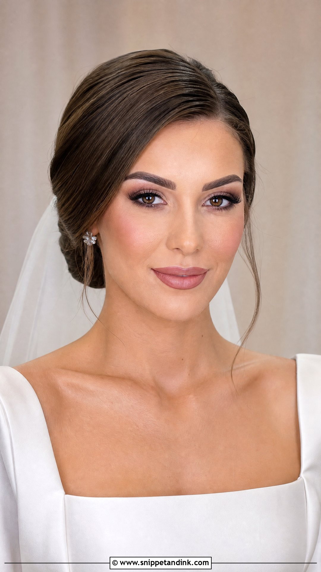 Full Glam Wedding Makeup With Matte Skin - Snippet and Ink - 30 Full Glam Wedding Makeup Ideas