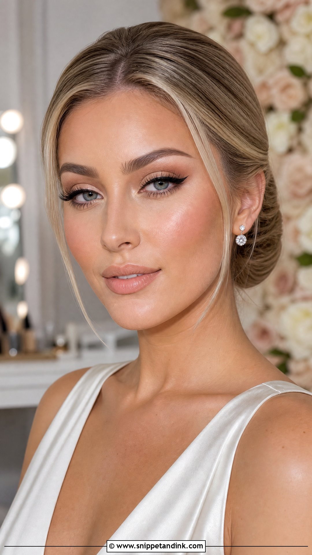 Full Glam Wedding Makeup With Winged Liner - Snippet and Ink - 20 Full Glam Makeup Looks Wedding