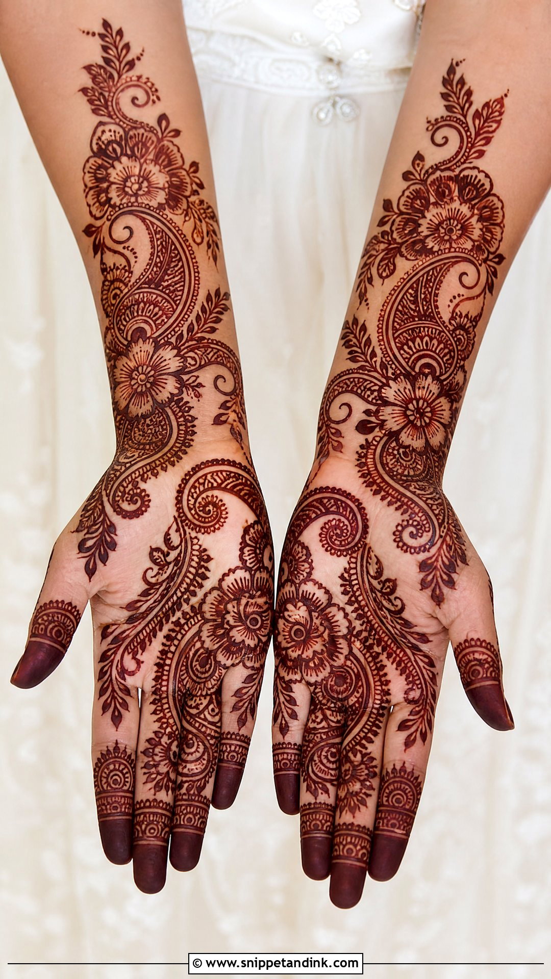 Full Hand Arabic Bridal Mehndi Design - Snippet and Ink - 20 Bridal Arabic Mehandi Mehndi Designs