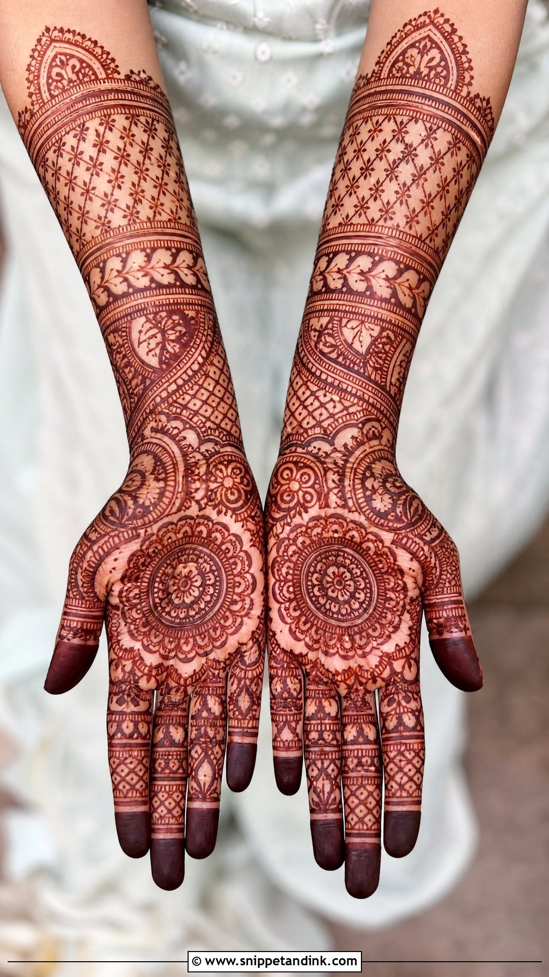 Full Hand Banch Mehndi Design - Snippet and Ink - 30 Banch Mehndi Design Ideas