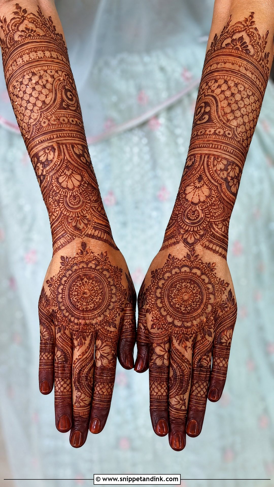 Full Hand Bridal Back Side Mehndi Design - Snippet and Ink - 20 Bridal Back Side Mehndi Design Ideas