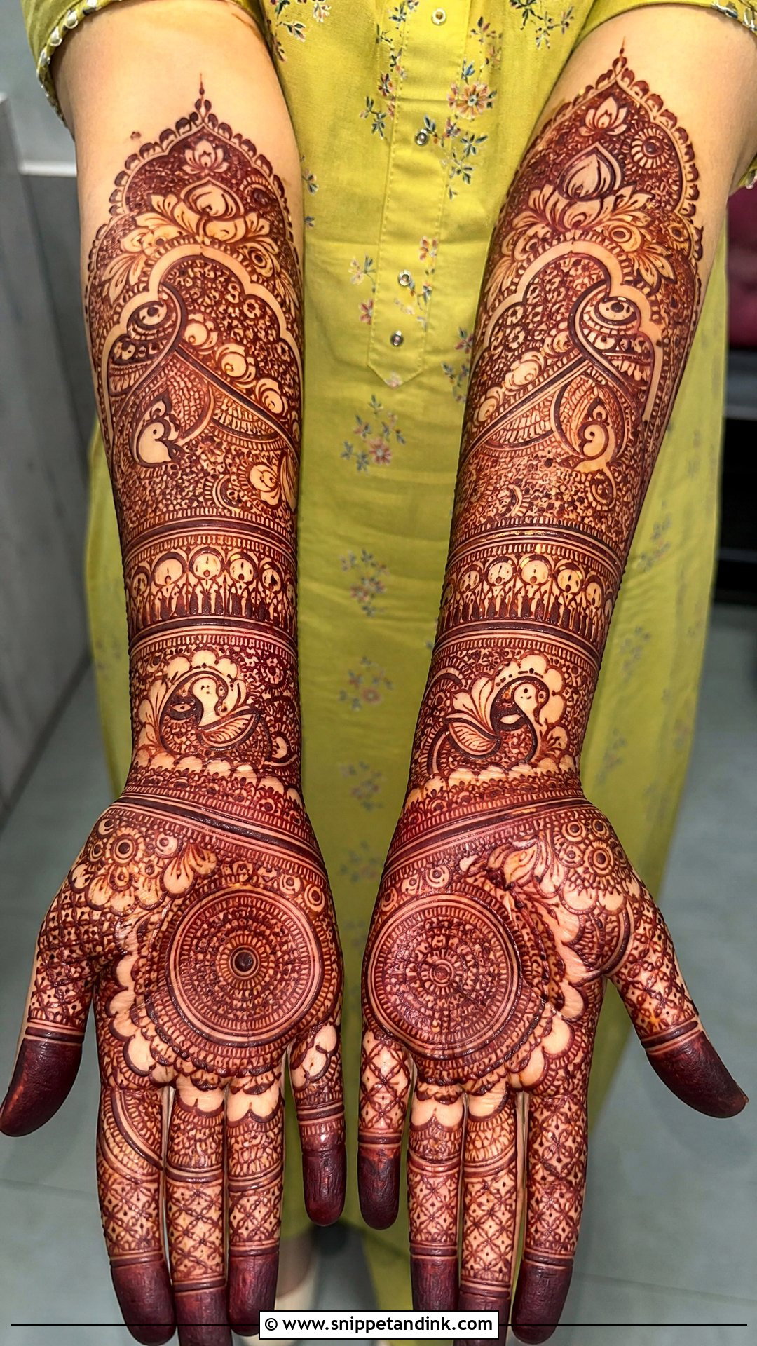 Full Hand Bridal Mehndi Design - Snippet and Ink - 20 Mehndi Design for Wedding Ideas