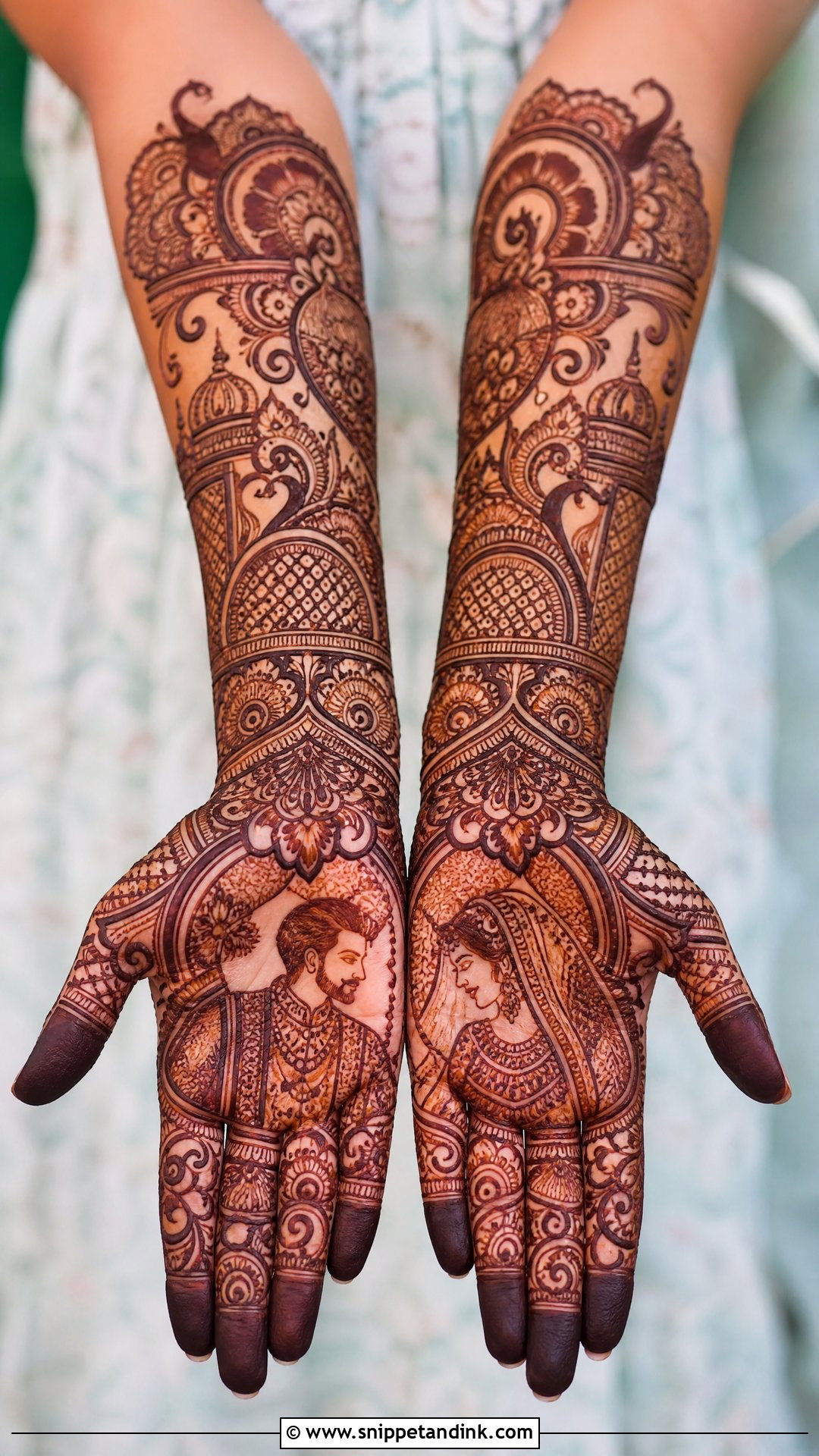Full Hand Bridal Mehndi Design - Snippet and Ink - 20 Mehndi Designs for Wedding Function