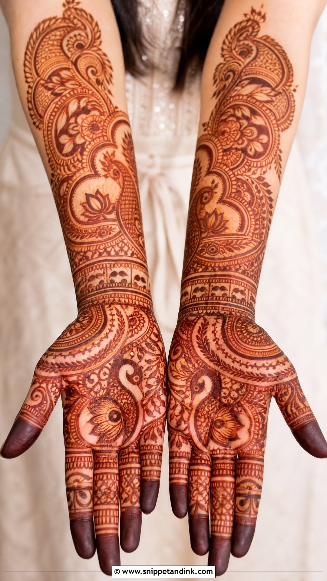 Full Hand Bridal Mehndi Design - Snippet and Ink - 25 Bridal Mehndi Designs for Bride