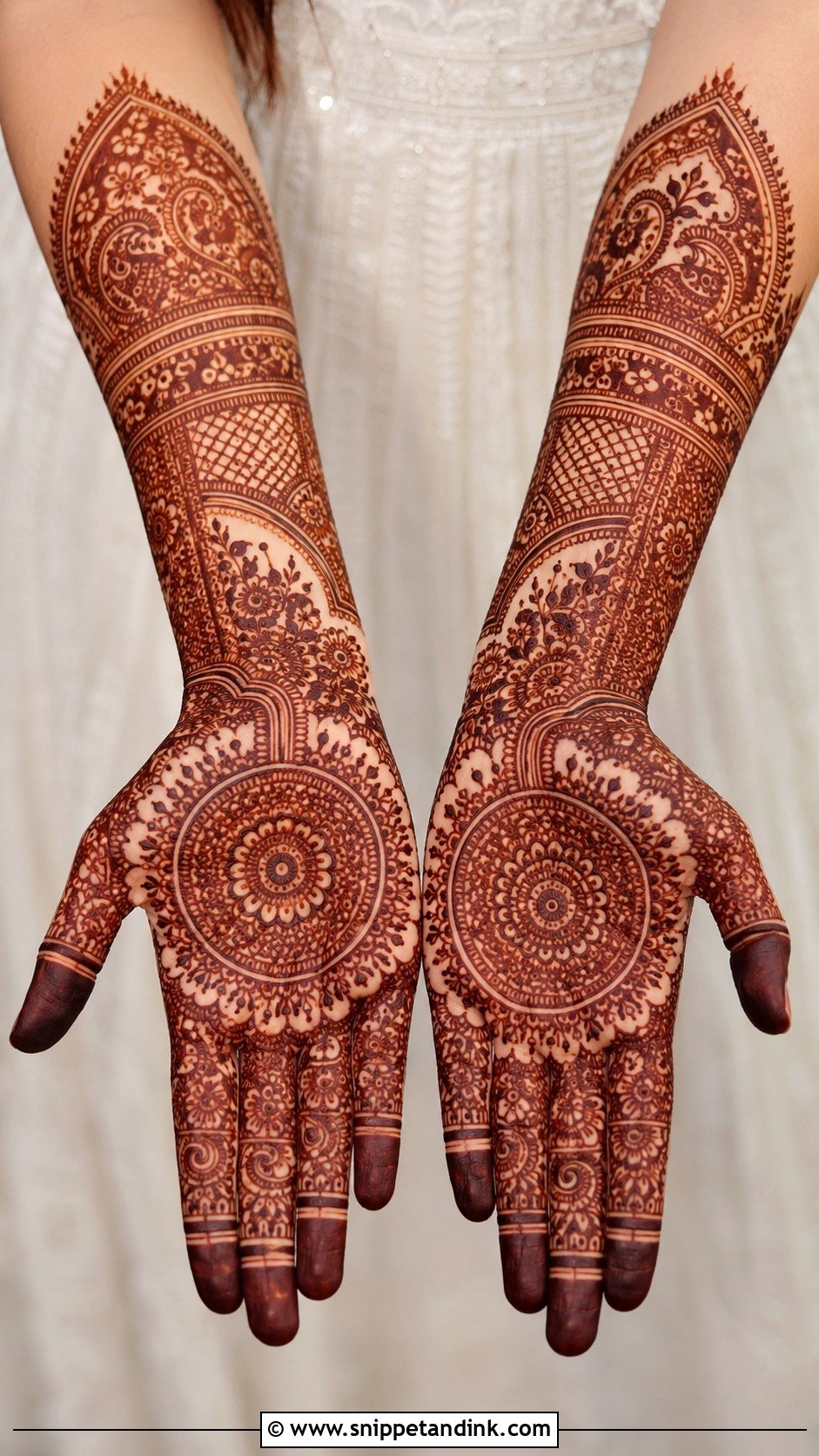 Full Hand Bridal Mehndi Design - Snippet and Ink - 30 Bridal Wedding Mehendi Designs