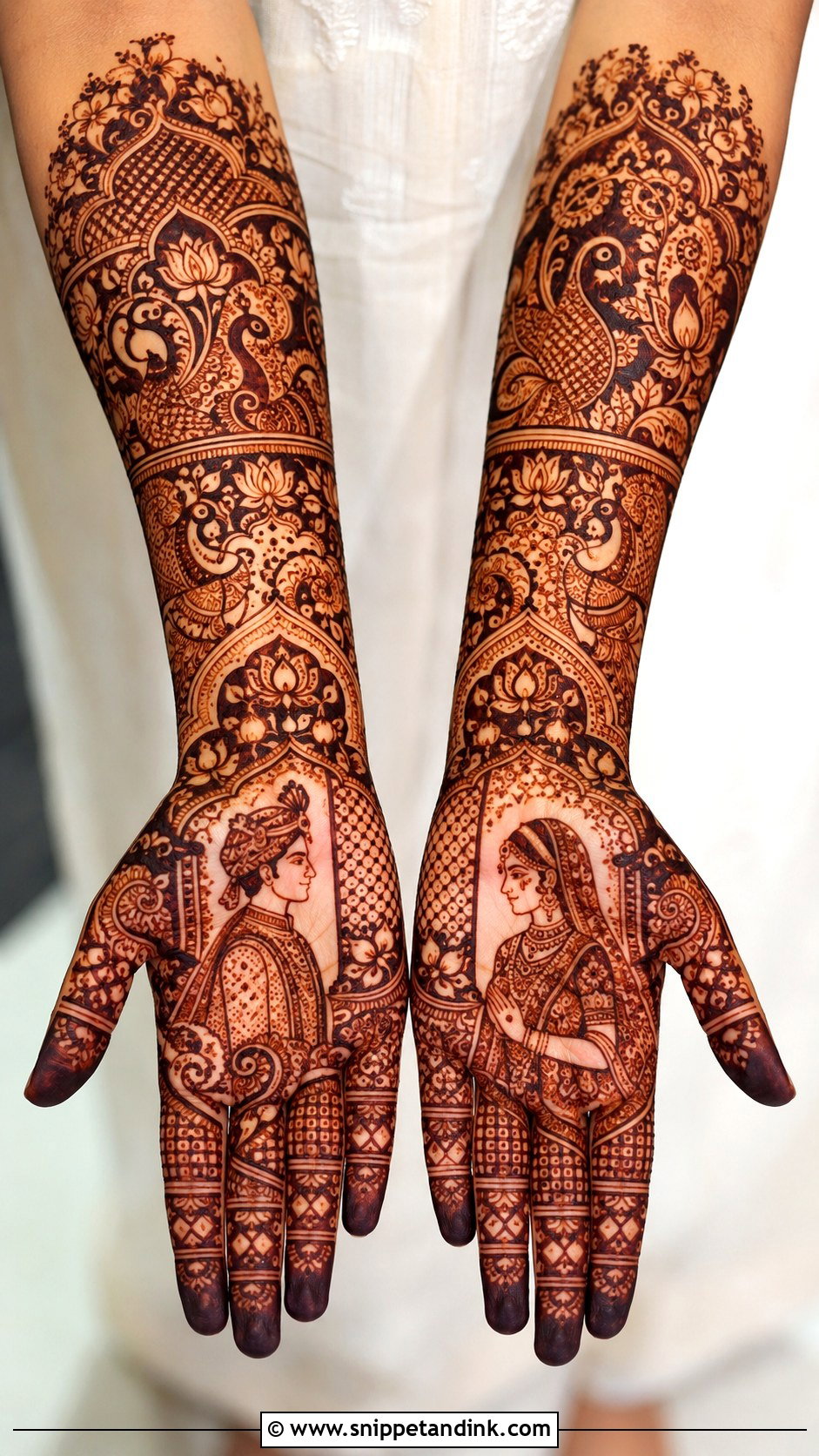 Full Hand Bridal Mehndi Design - Snippet and Ink - 30 Full Mehndi Designs