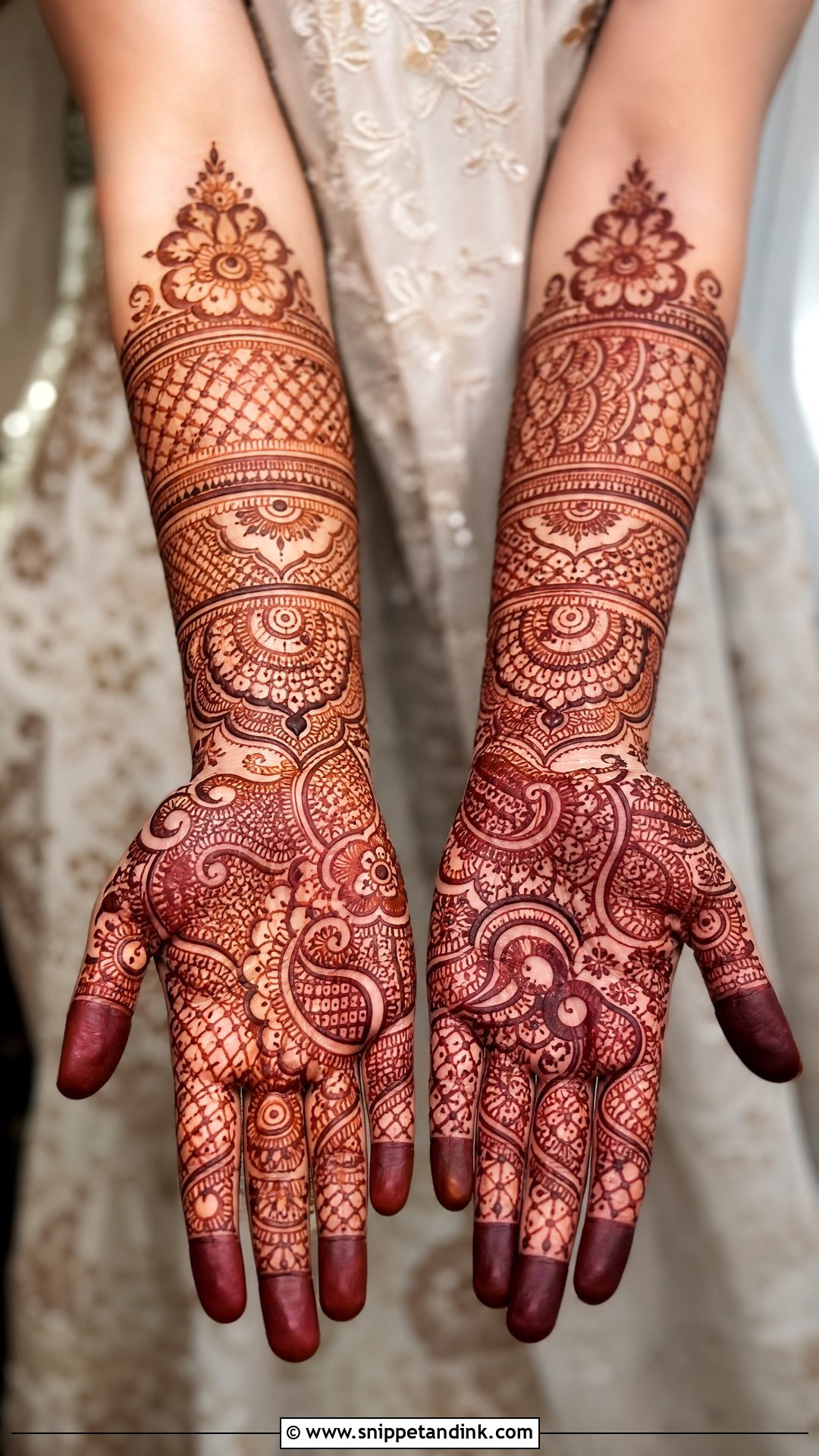 Full Hand Bridal Mehndi Design - Snippet and Ink - 20 Bridal Mehndi Designs Brides