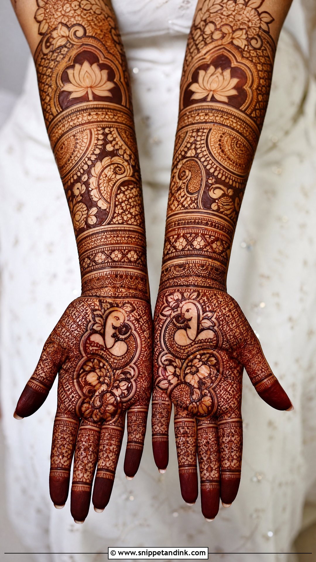 Full Hand Bridal Mehndi Design - Snippet and Ink - 35 Mehndi Design Photos Ideas