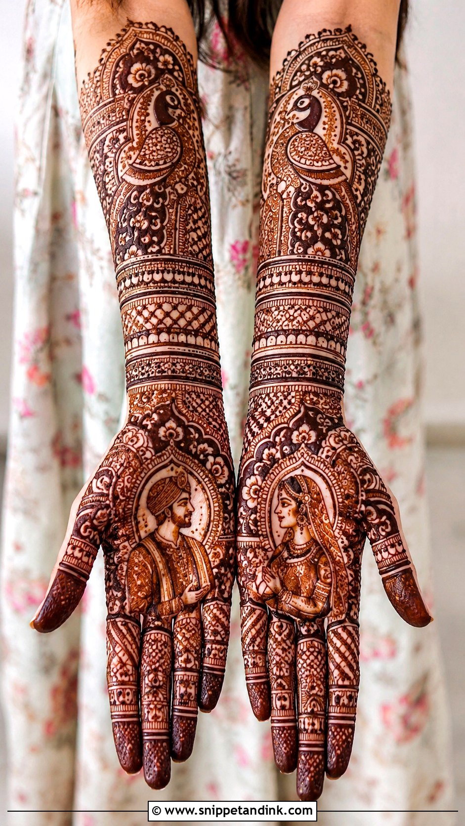 Full Hand Bridal Mehndi Design - Snippet and Ink - 35 Mehndi Designs for Hands