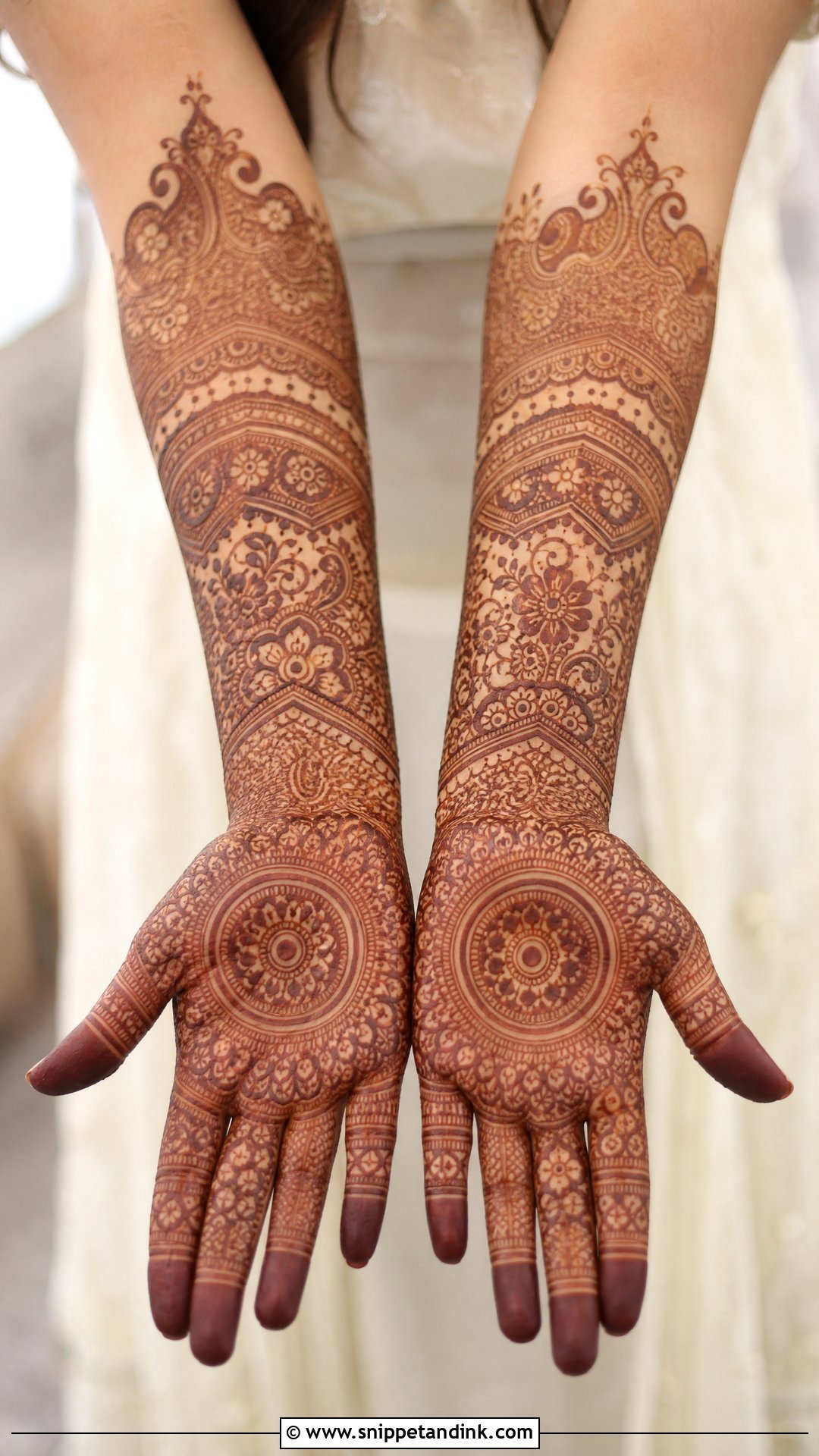 Full Hand Bridal Mehndi Design - Snippet and Ink - 20 Bridal Mehndi Latest Design Ideas