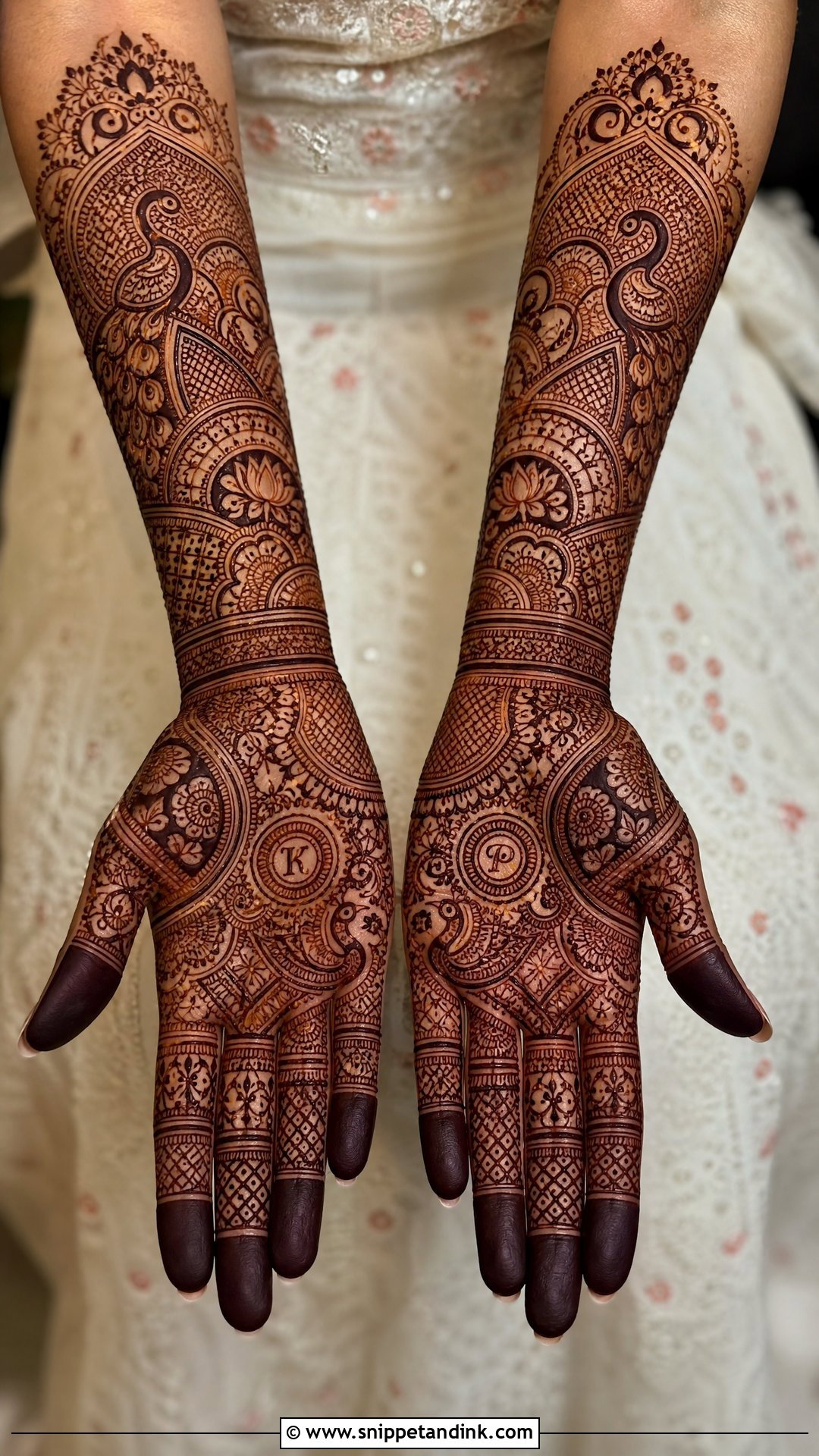 Full Hand Bridal Mehndi Design - Snippet and Ink - 35 Unique Mehndi Designs