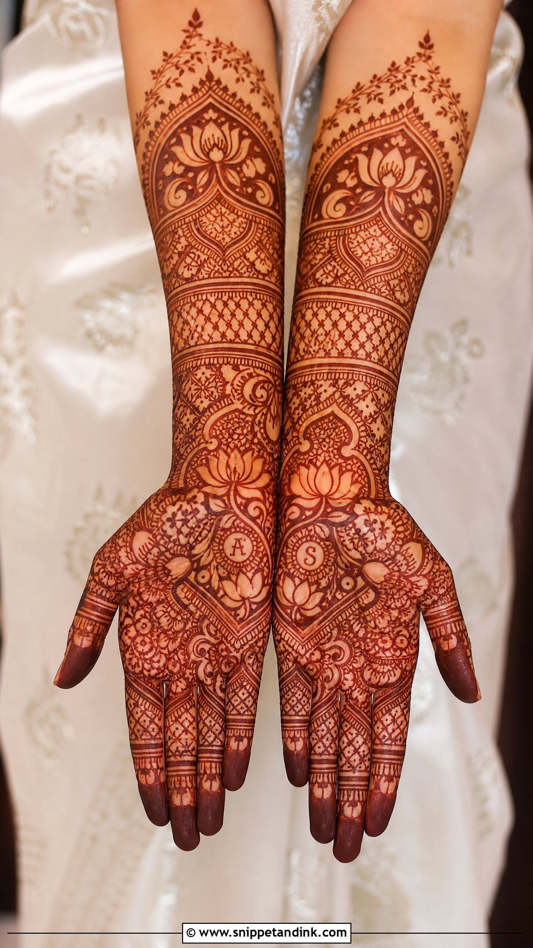 Full Hand Bridal Mehndi Design Front Hand - Snippet and Ink - 20 Bridal Mehndi Designs Front Hands Brides