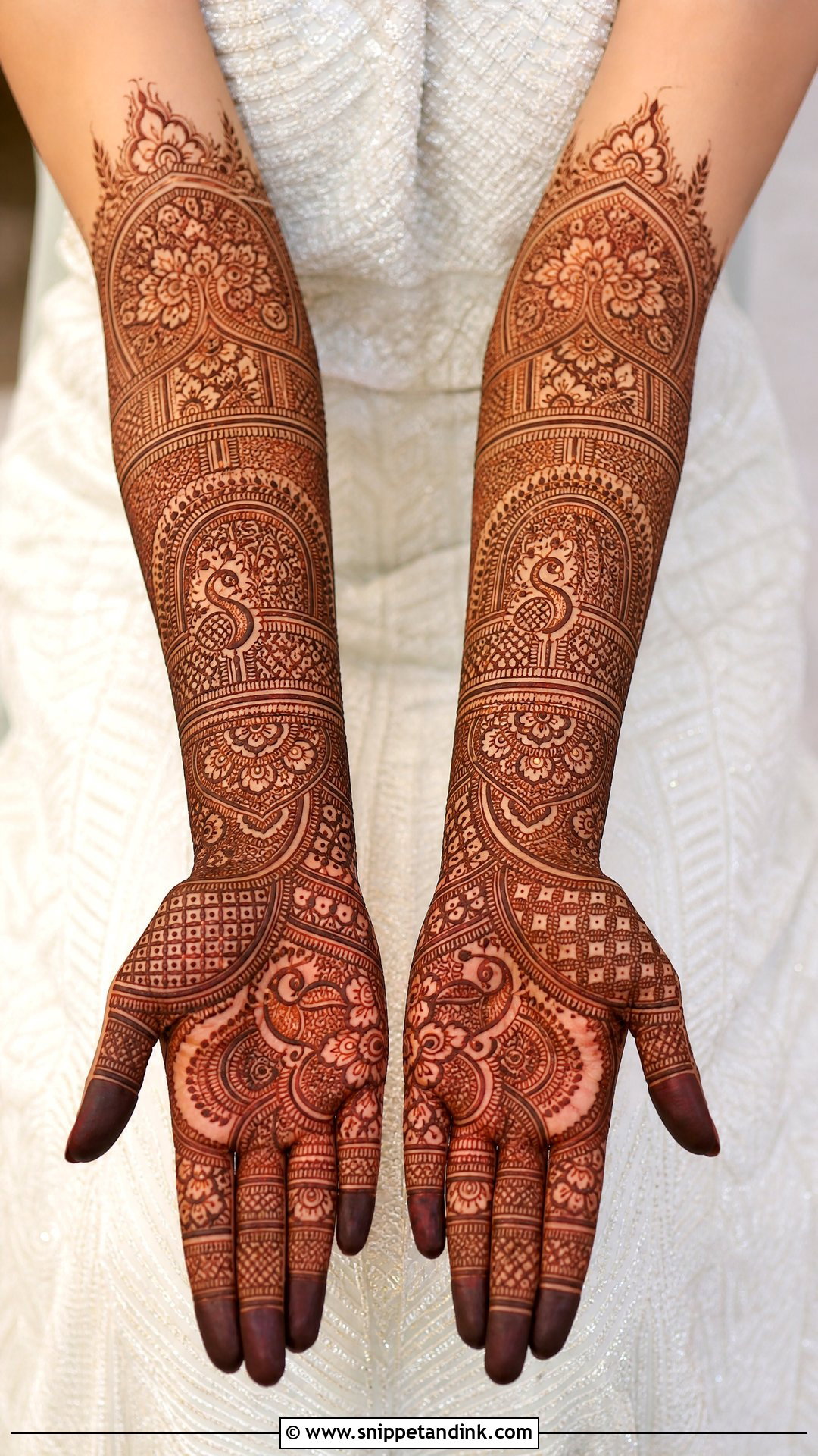 Full Hand Bridal Wedding Mehndi Design - Snippet and Ink - 20 Wedding Mehndi Design Ideas