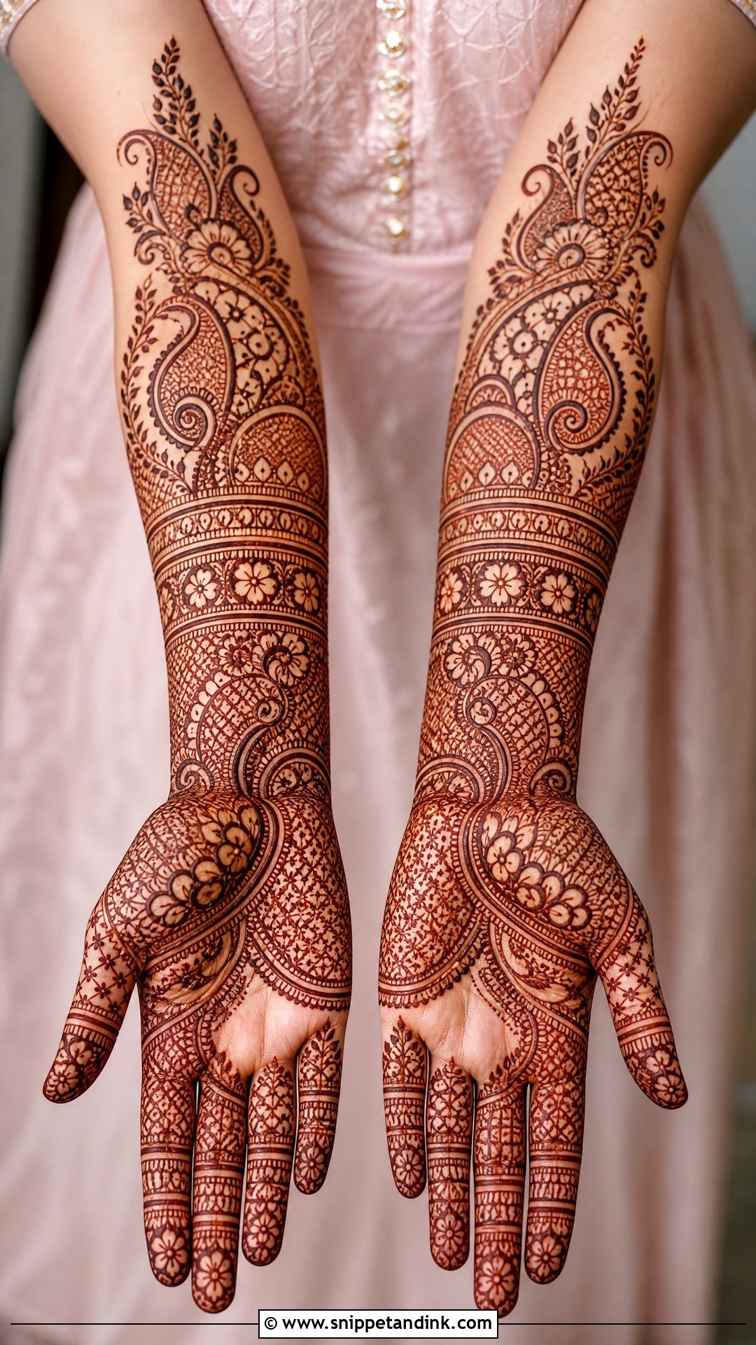 Full Hand Bridesmaid Mehndi Design - Snippet and Ink - 20 Mehndi Design for Best Friend Wedding Ideas
