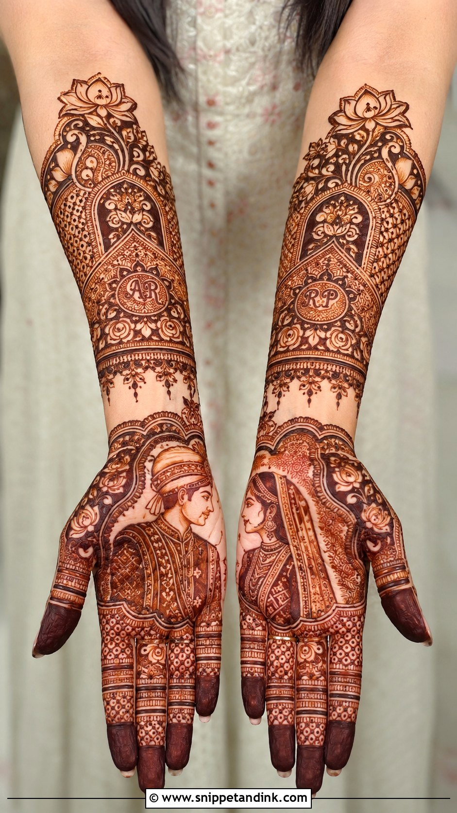 Full Hand Dulhan Mehndi Design - Snippet and Ink - 35 Full Hand Mehndi Designs