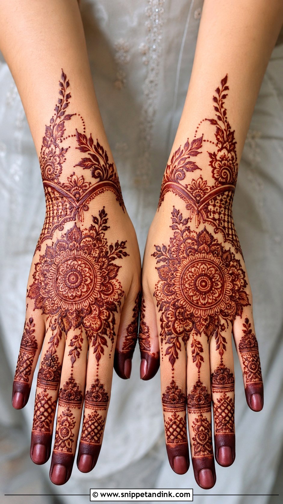 Full Hand Eid Mehndi Design - Snippet and Ink - 35 Full Hand Mehndi Designs