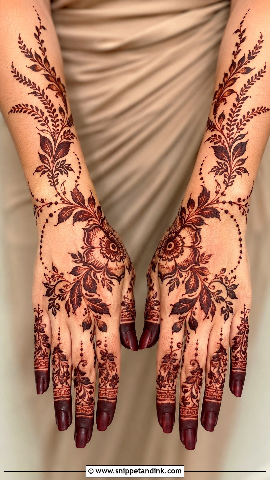 Full Hand Eid Mehndi Design - Snippet and Ink - 30 Full Mehndi Designs