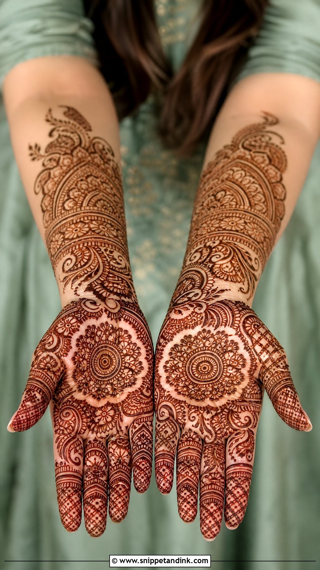 Full Hand Engagement Mehendi Design - Snippet and Ink - 30 Engagement Mehendi Design Hands Ideas