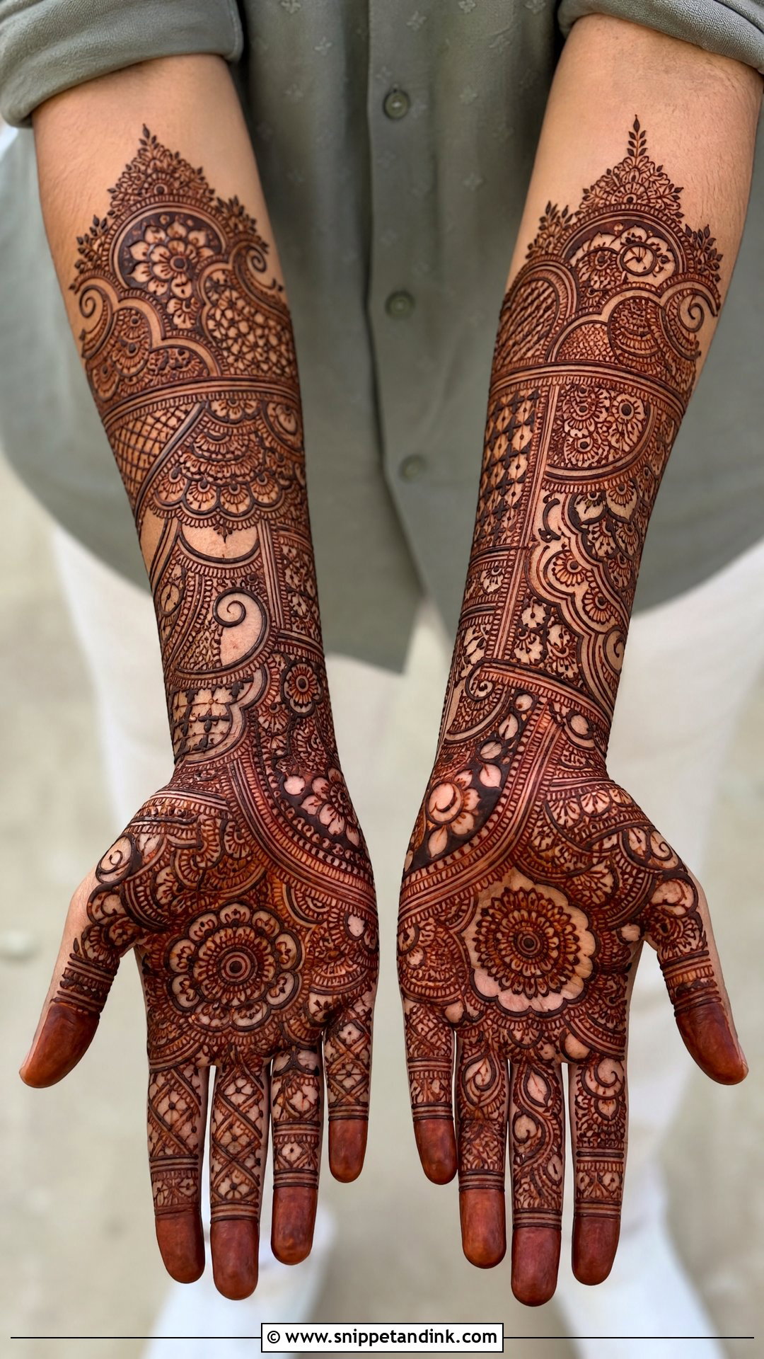 Full Hand Groom Mehndi Design - Snippet and Ink - 20 Groom Mehndi Design for Men Ideas