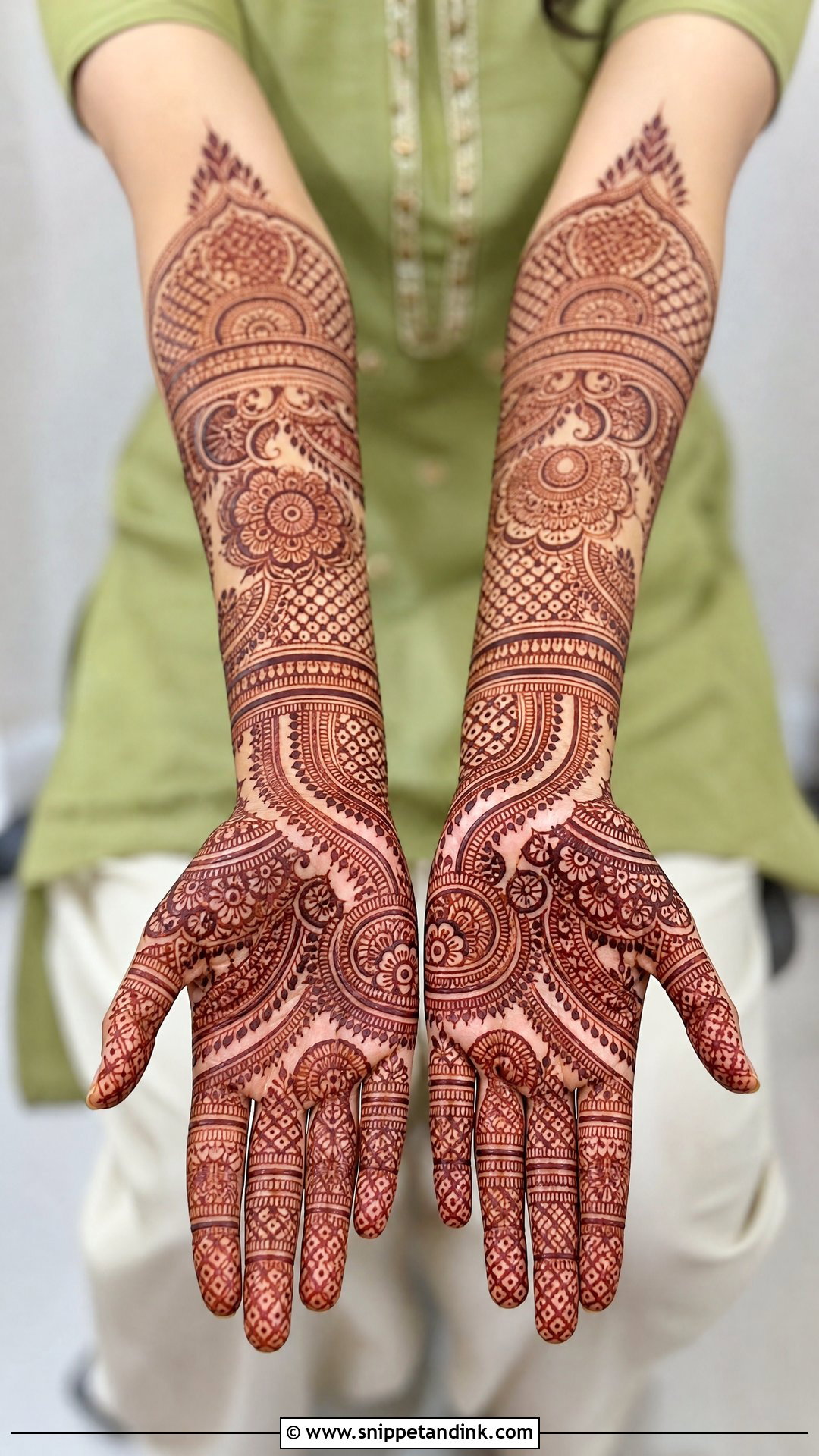 Full Hand Groom Mehndi Design - Snippet and Ink - 30 Mehndi Designs for Groom for Men