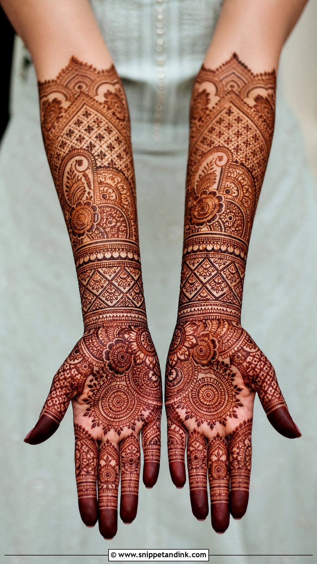 Full Hand Groom Mother Mehndi Design - Snippet and Ink - 20 Groom Mother Mehndi Design Ideas
