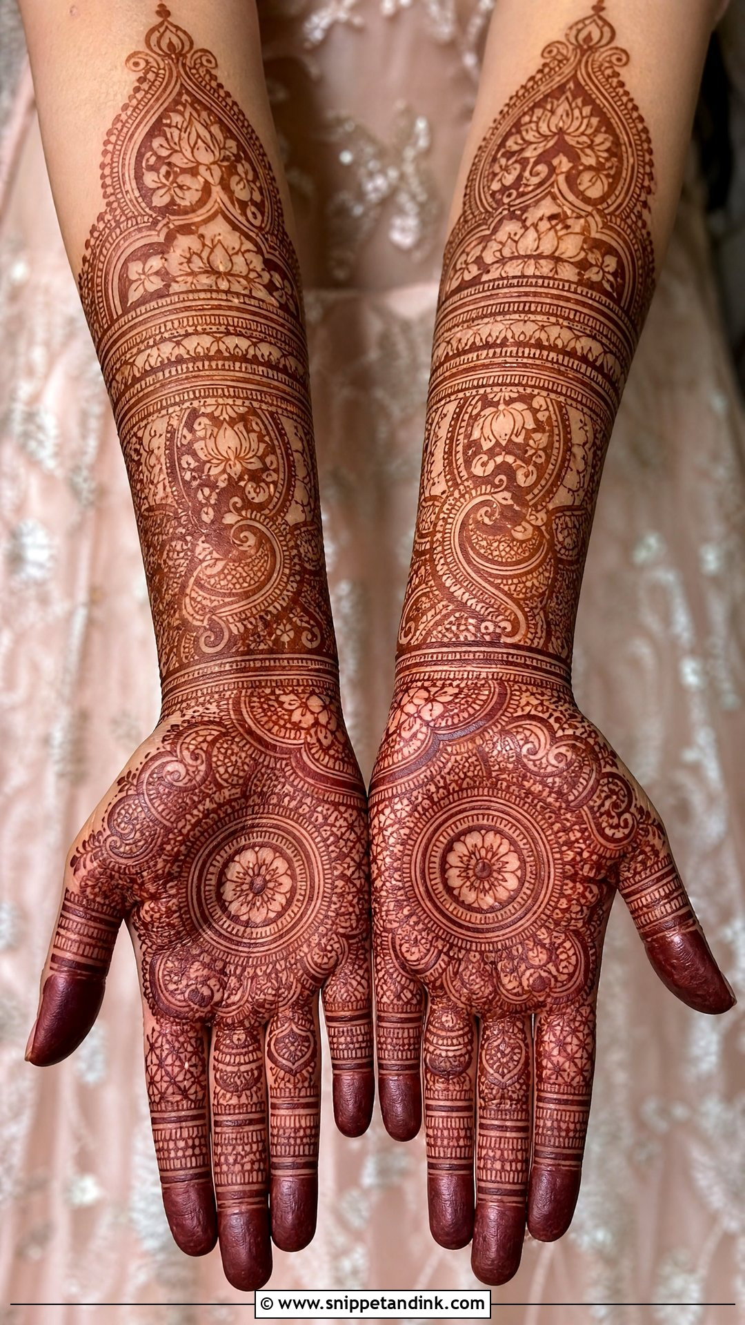 Full Hand Indian Bridal Mehndi Design - Snippet and Ink - 20 Intricate Bridal Mehndi Designs