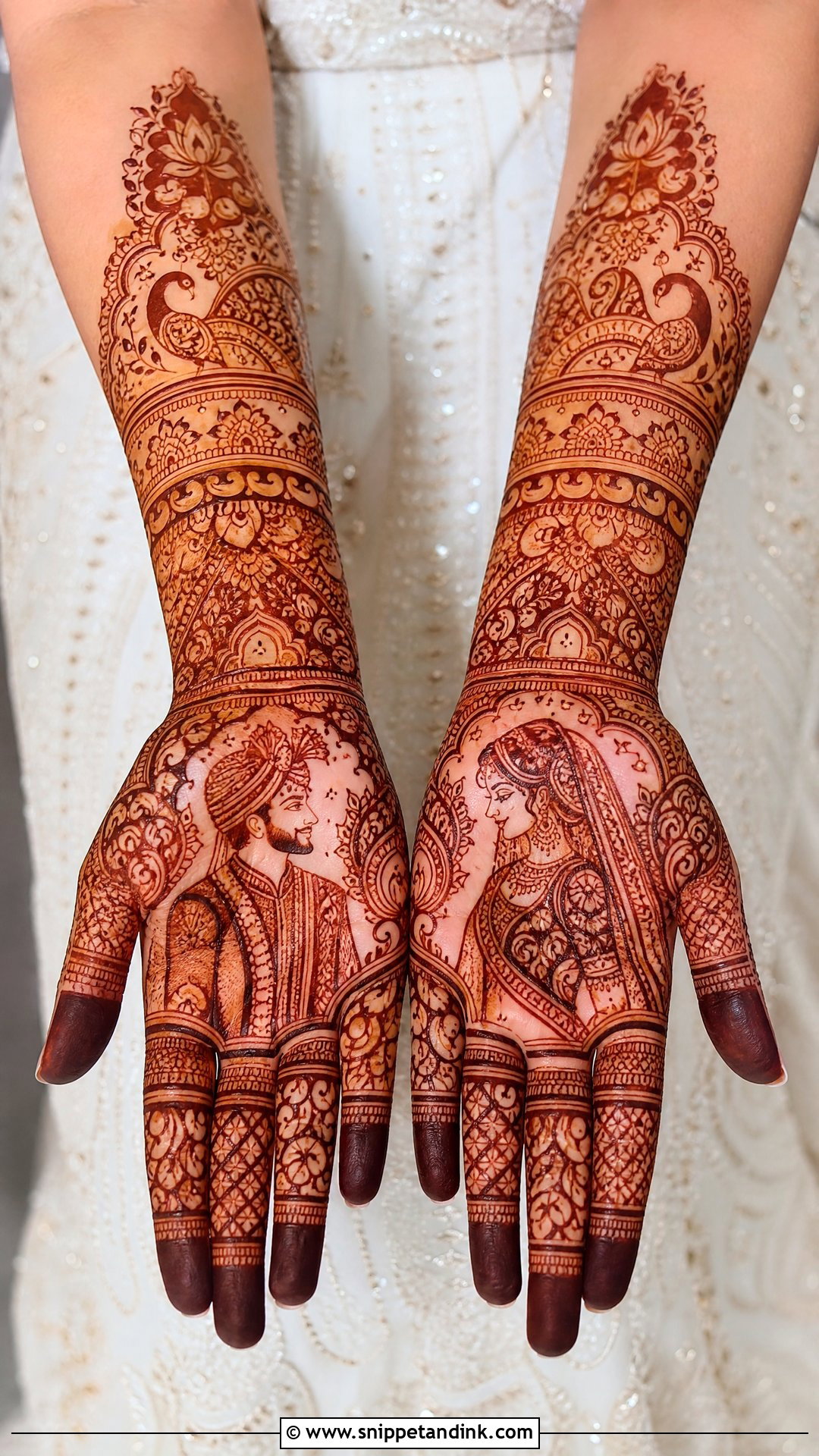 Full Hand Indian Bridal Mehndi Design - Snippet and Ink - 20 Unique Bridal Wedding Mehndi Designs