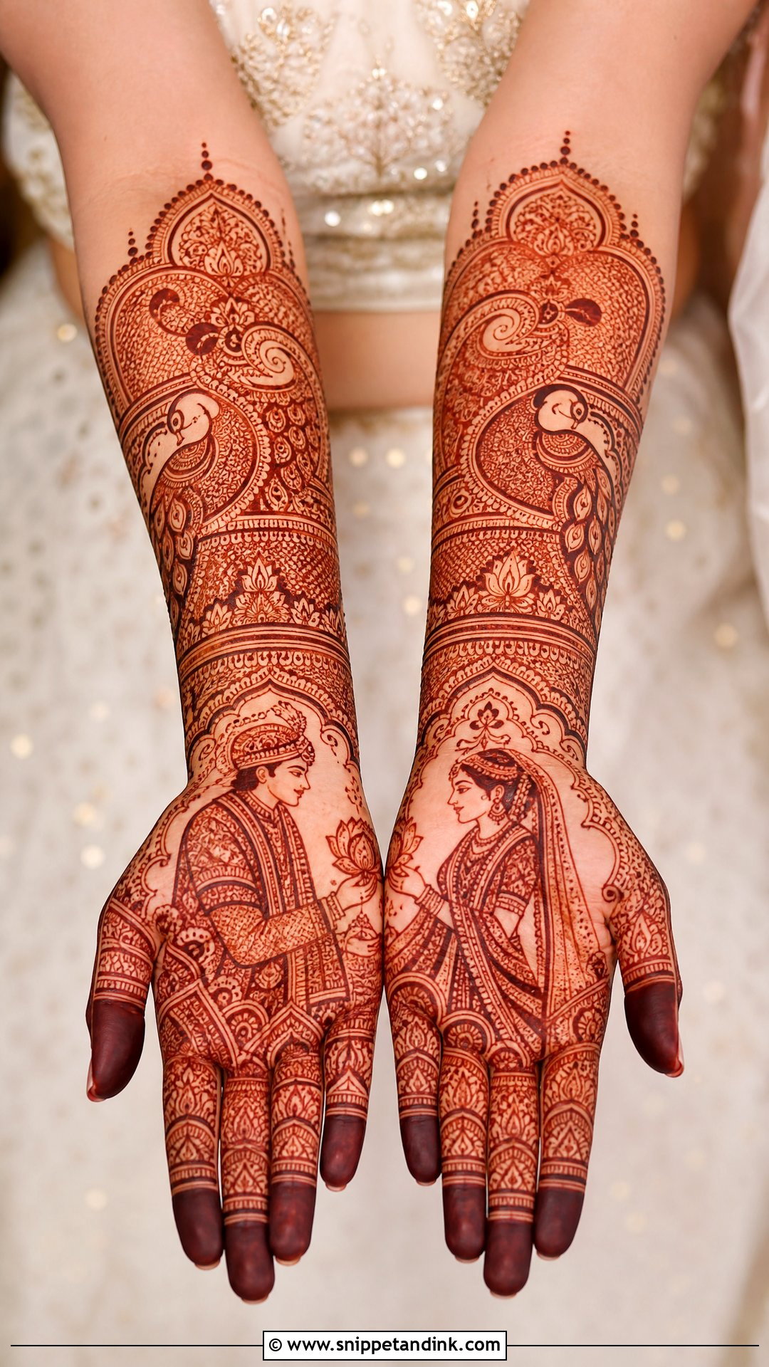Full Hand Indian Bridal Mehndi Design - Snippet and Ink - 25 Bridal Mehndi Designs with Names