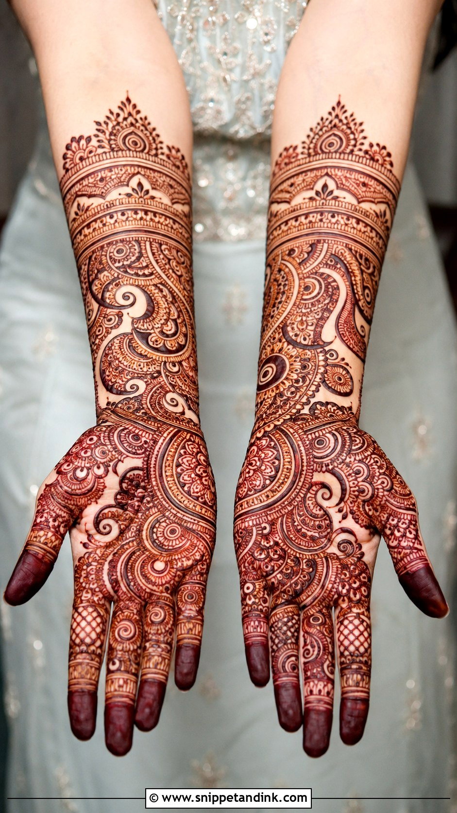 Full Hand Indian Bridal Mehndi Design - Snippet and Ink - 30 Bridal Mehndi Design Ideas