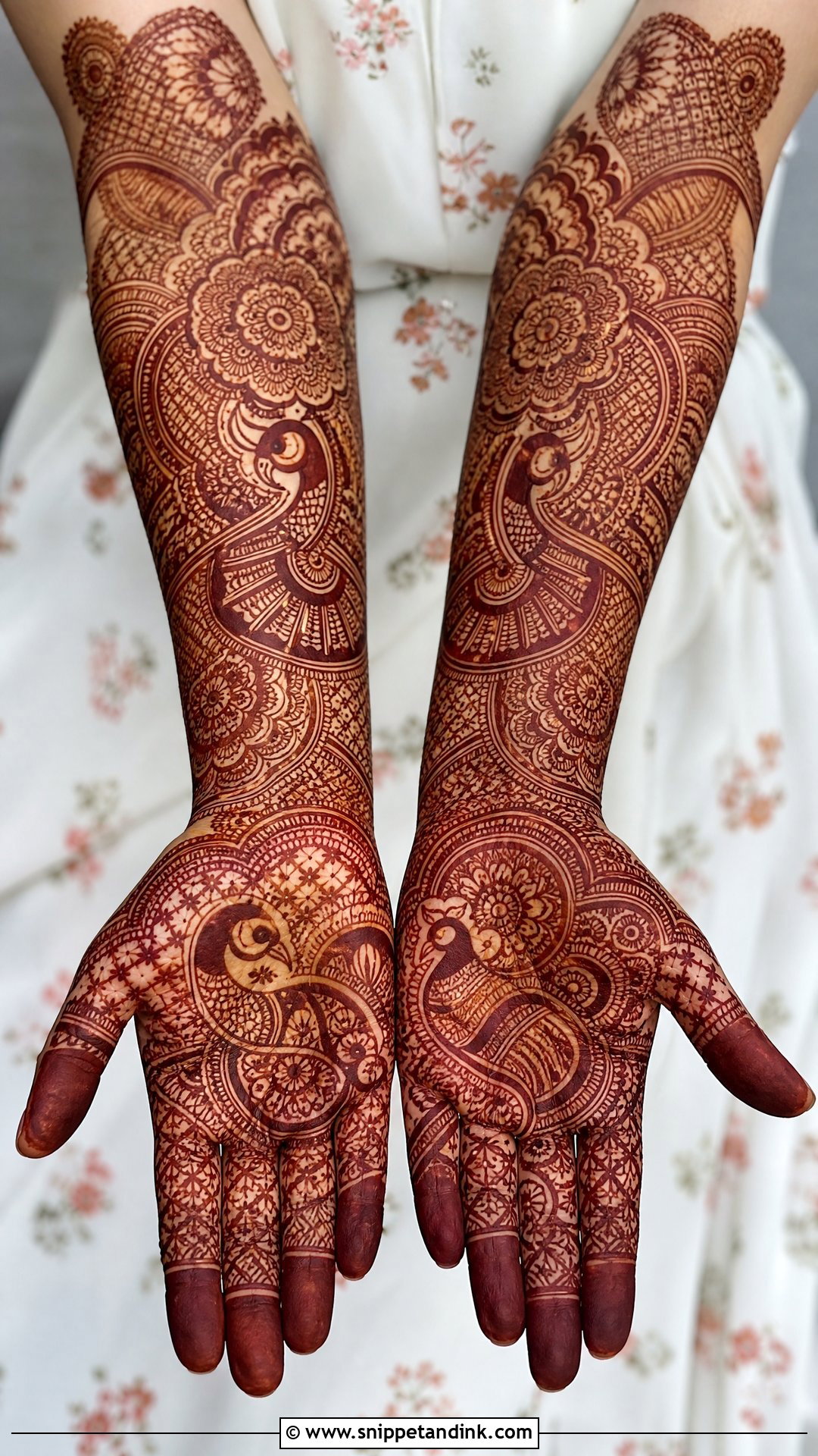 Full Hand Indian Bridal Mehndi Design - Snippet and Ink - 20 Bridal Mehndi Startup Design Ideas