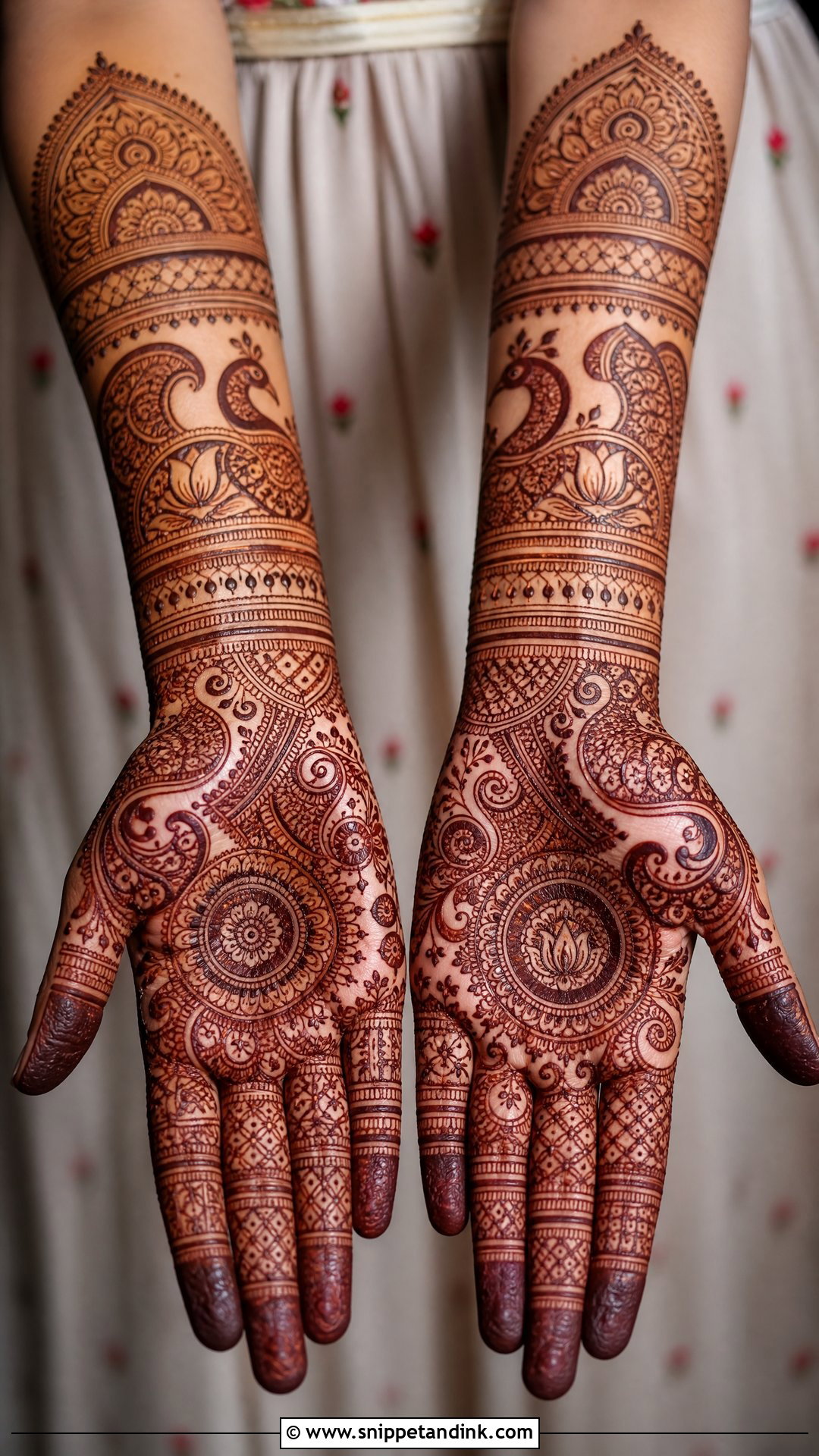 Full Hand Indian Bridal Mehndi Design - Snippet and Ink - 20 Full Hand Bridal Mehendi Mehndi Design Ideas