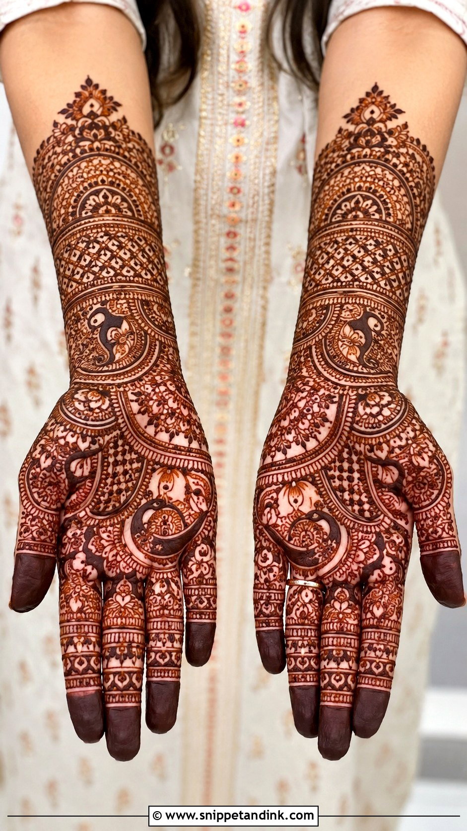 Full Hand Indian Mehndi Design - Snippet and Ink - 30 Full Mehndi Designs