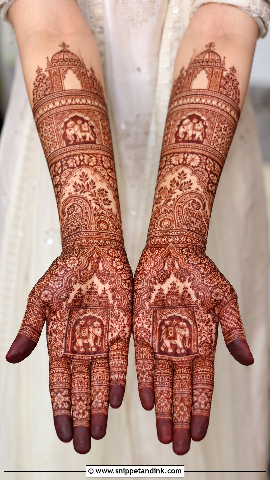 Full Hand Marwari Mehndi Design - Snippet and Ink - 30 Marwari Mehndi Design Ideas