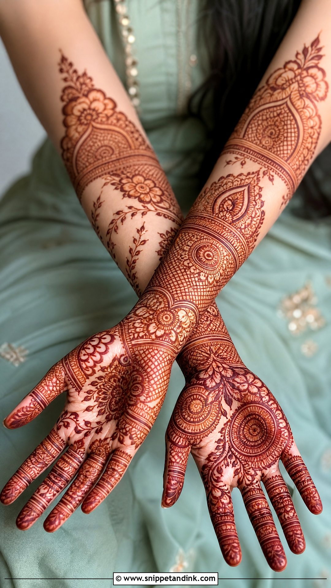 Full Hand Mehndi Design - Snippet and Ink - 35 Mehndi Designs