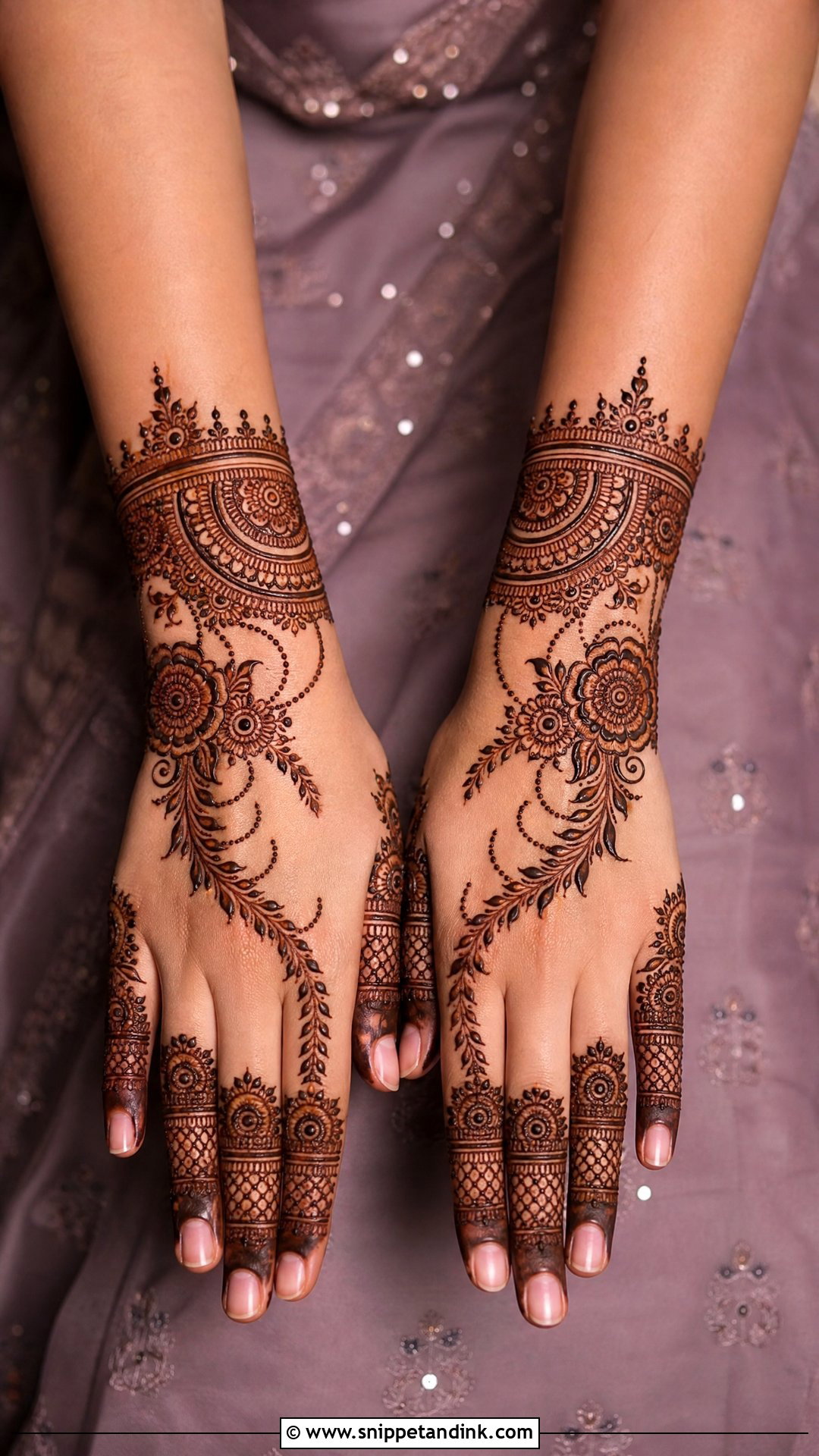 Full Hand Mehndi Design For Bridesmaid - Snippet and Ink - 30 Best Beautiful Full Hand Mehndi Designs