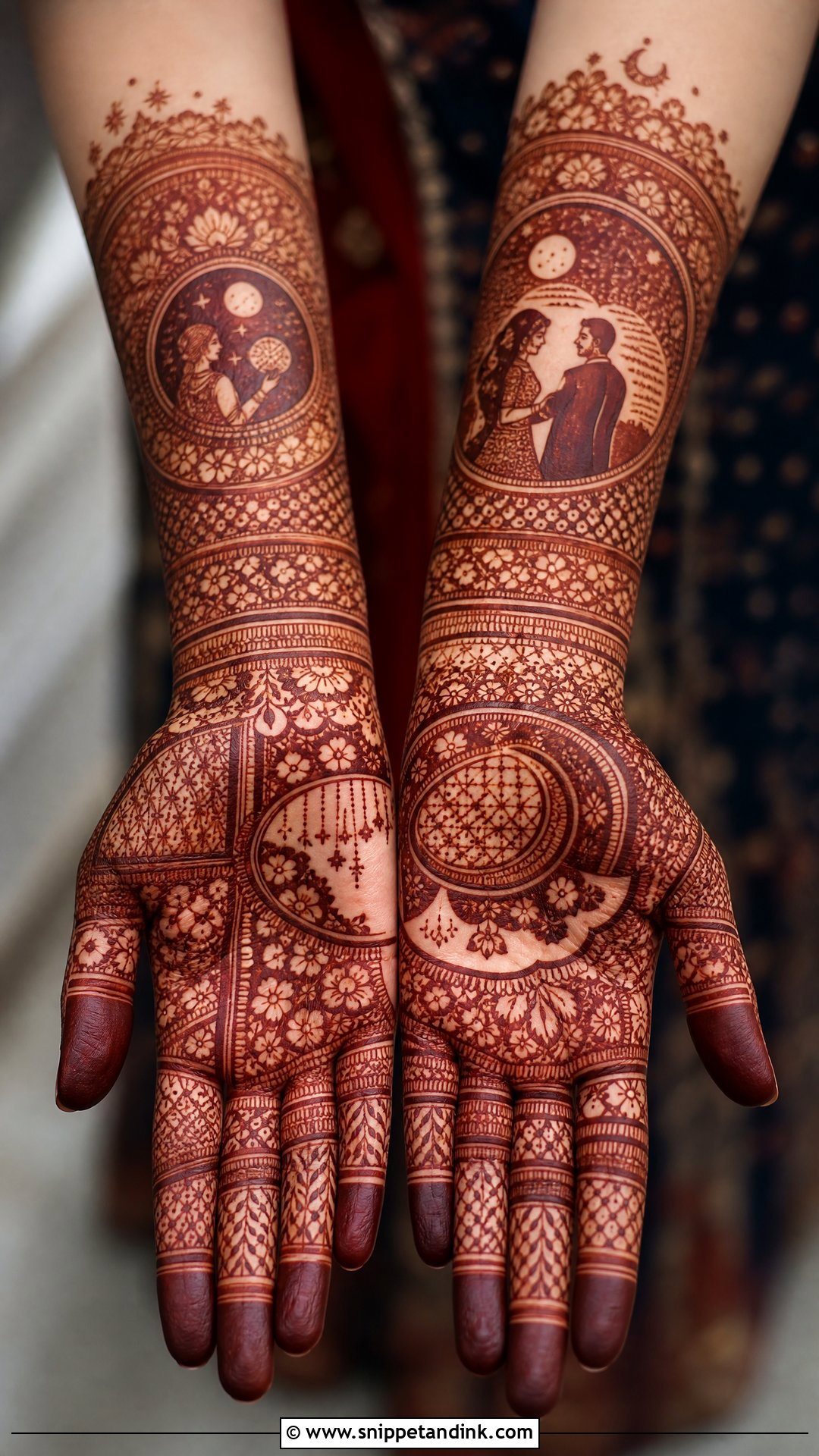 Full Hand Mehndi Design For Karwa Chauth - Snippet and Ink - 30 Best Beautiful Full Hand Mehndi Designs