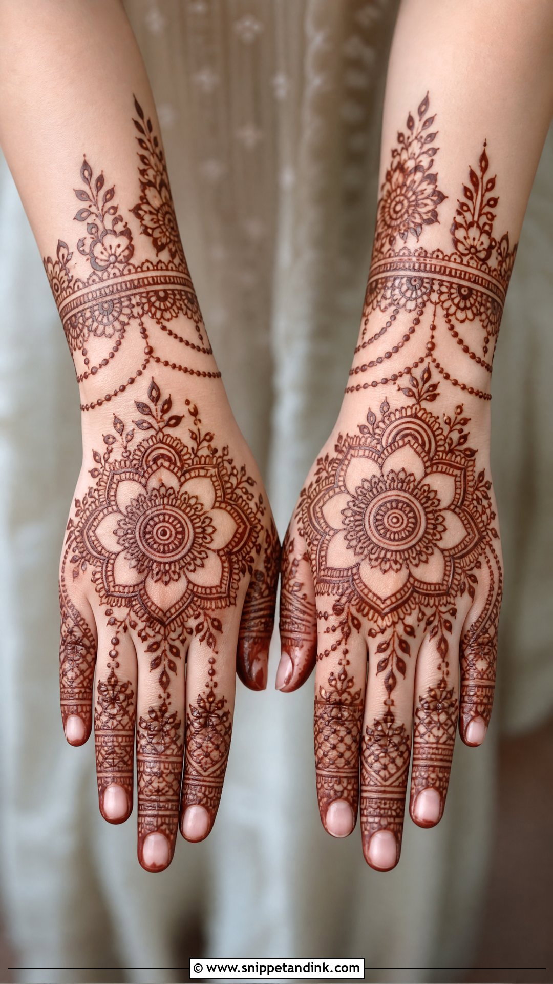Full Hand Mehndi Design For Raksha Bandhan - Snippet and Ink - 30 Best Beautiful Full Hand Mehndi Designs