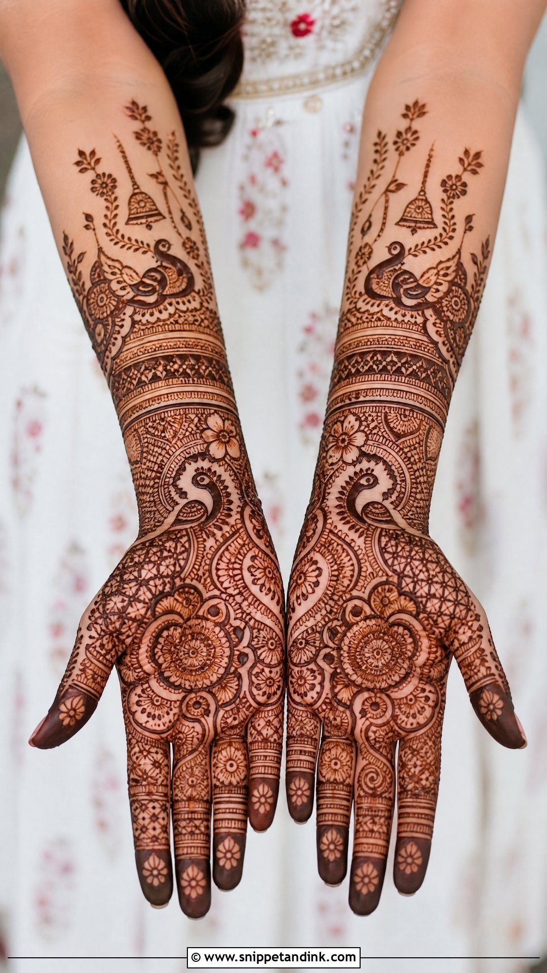Full Hand Mehndi Design For Teej - Snippet and Ink - 30 Best Beautiful Full Hand Mehndi Designs