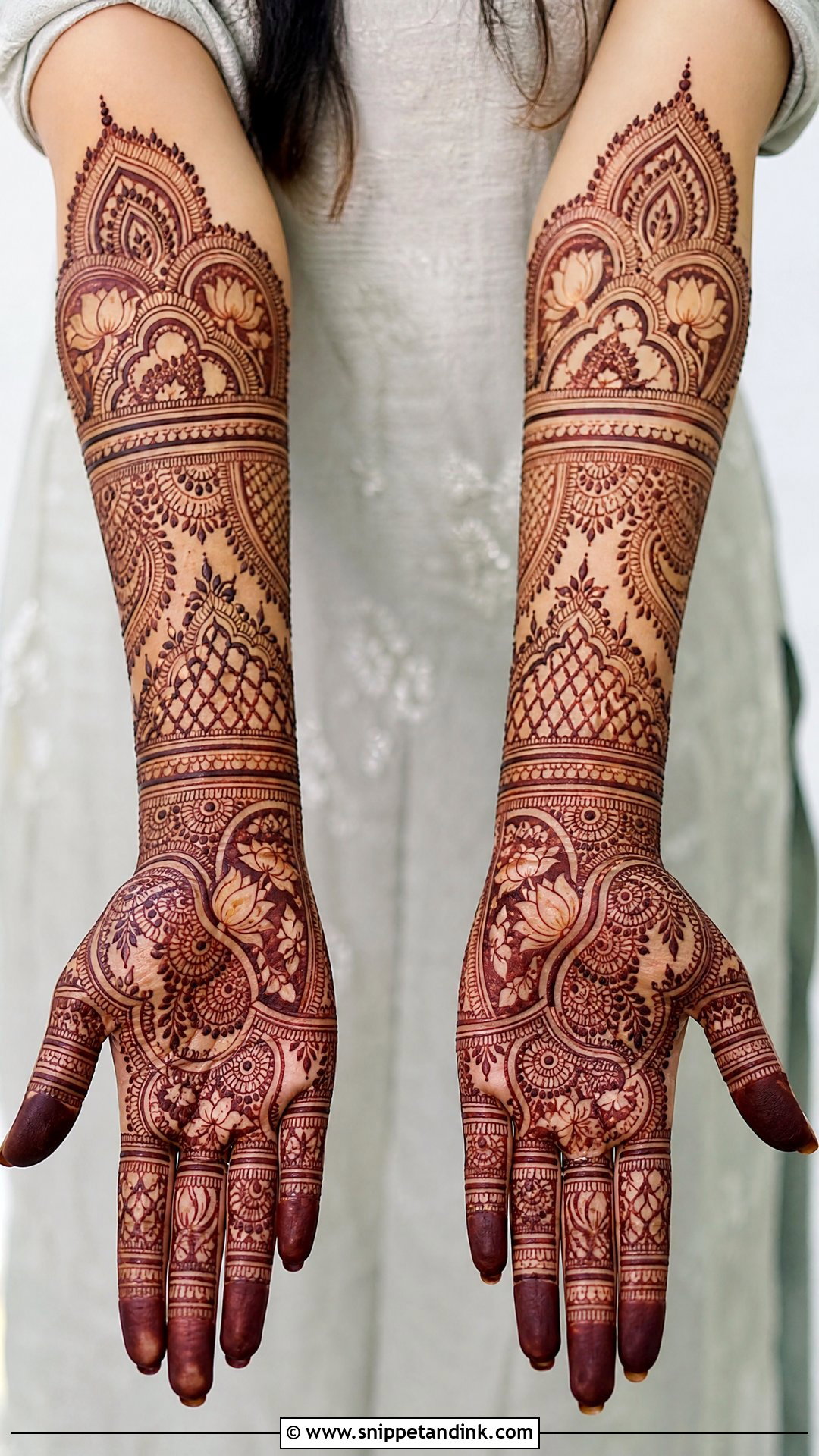 Full Hand Mehndi Design for Sister Wedding - Snippet and Ink - 25 Mehndi Designs for Sisters Wedding