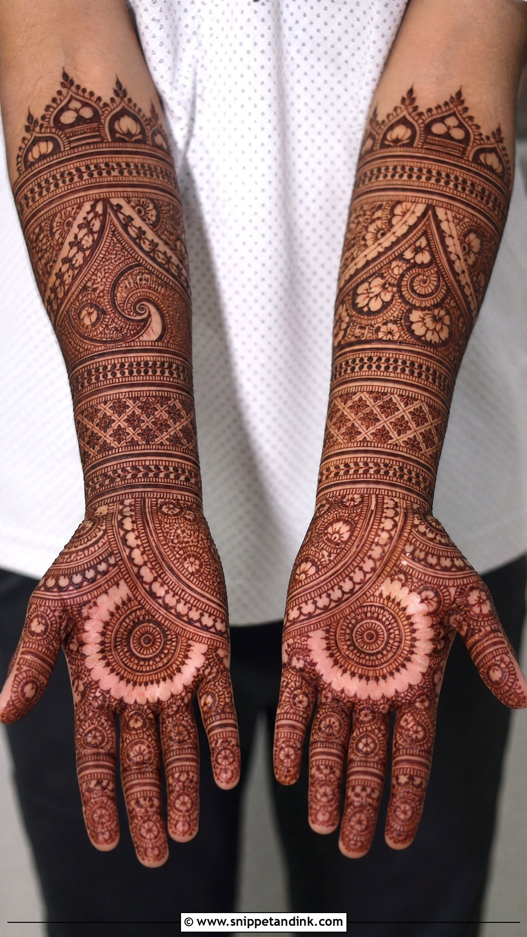 Full Hand Men Mehndi Design - Snippet and Ink - 25 Men Mehndi Designs