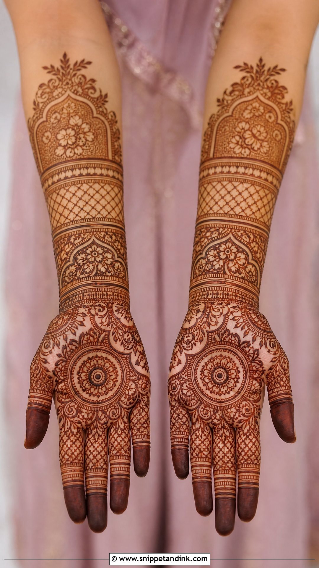 Full Hand Muslim Bridal Mehndi Design - Snippet and Ink - 20 Muslim Bridal Mehndi Designs