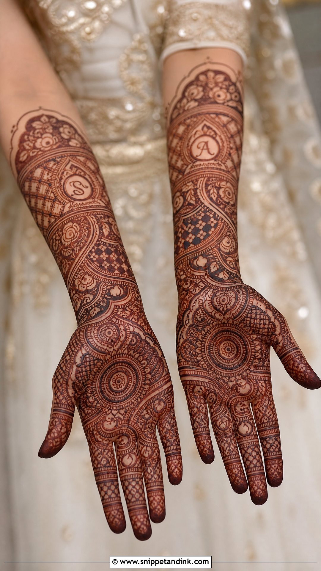 Full Hand Nikkah Bridal Mehndi - Snippet and Ink - 20 Mehndi Designs for Nikkah Bride