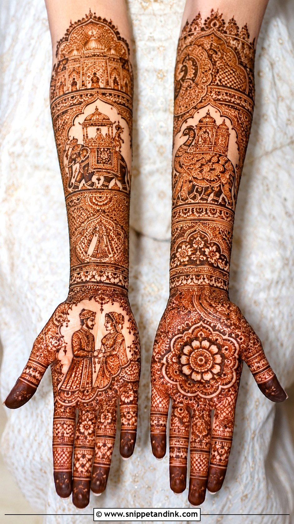 Full Hand Rajasthani Mehndi Design - Snippet and Ink - 35 Full Hand Mehndi Designs
