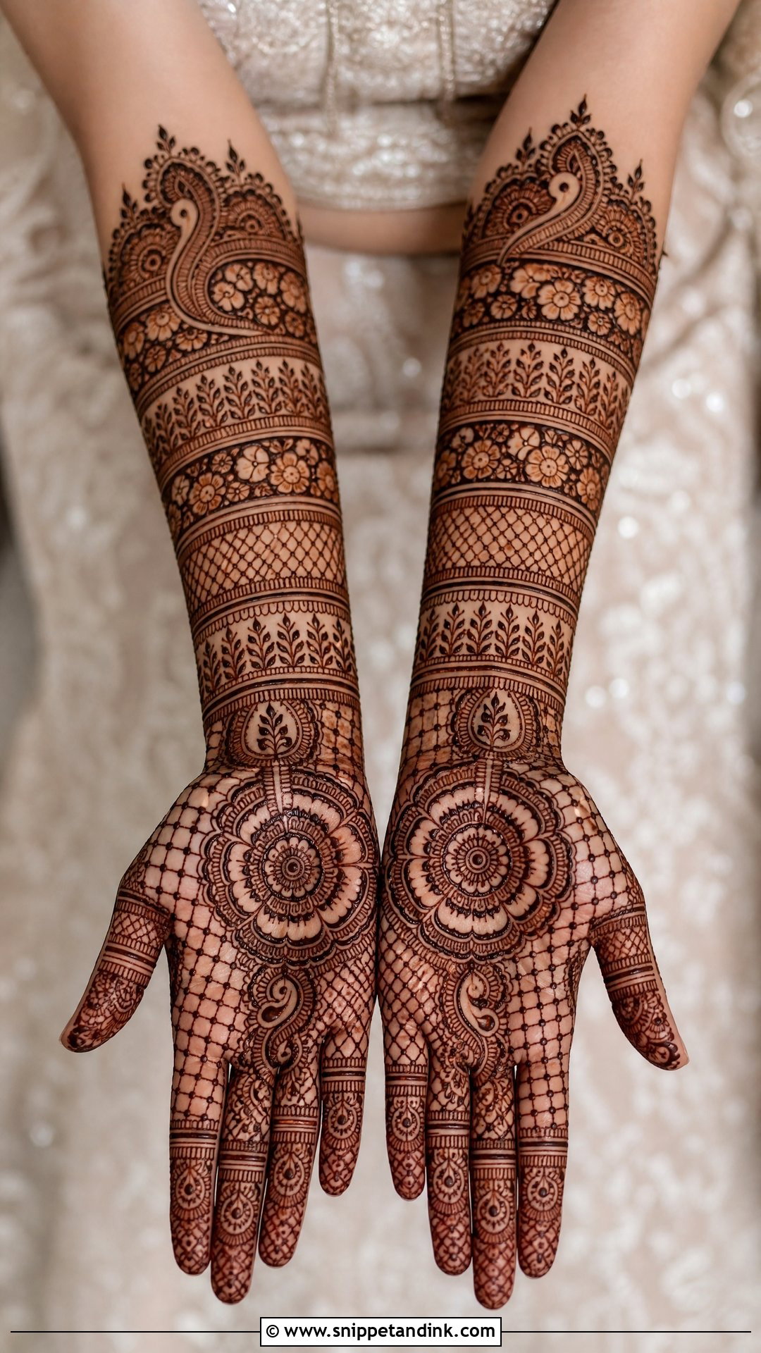 Full Hand Sister Wedding Mehndi Design - Snippet and Ink - 25 Sister Wedding Mehndi Design Ideas